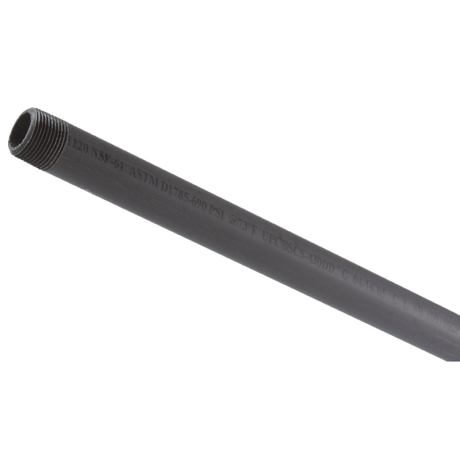 B&K Schedule 80 PVC Nipple 3/4 in. D X 48 M L 345 psi