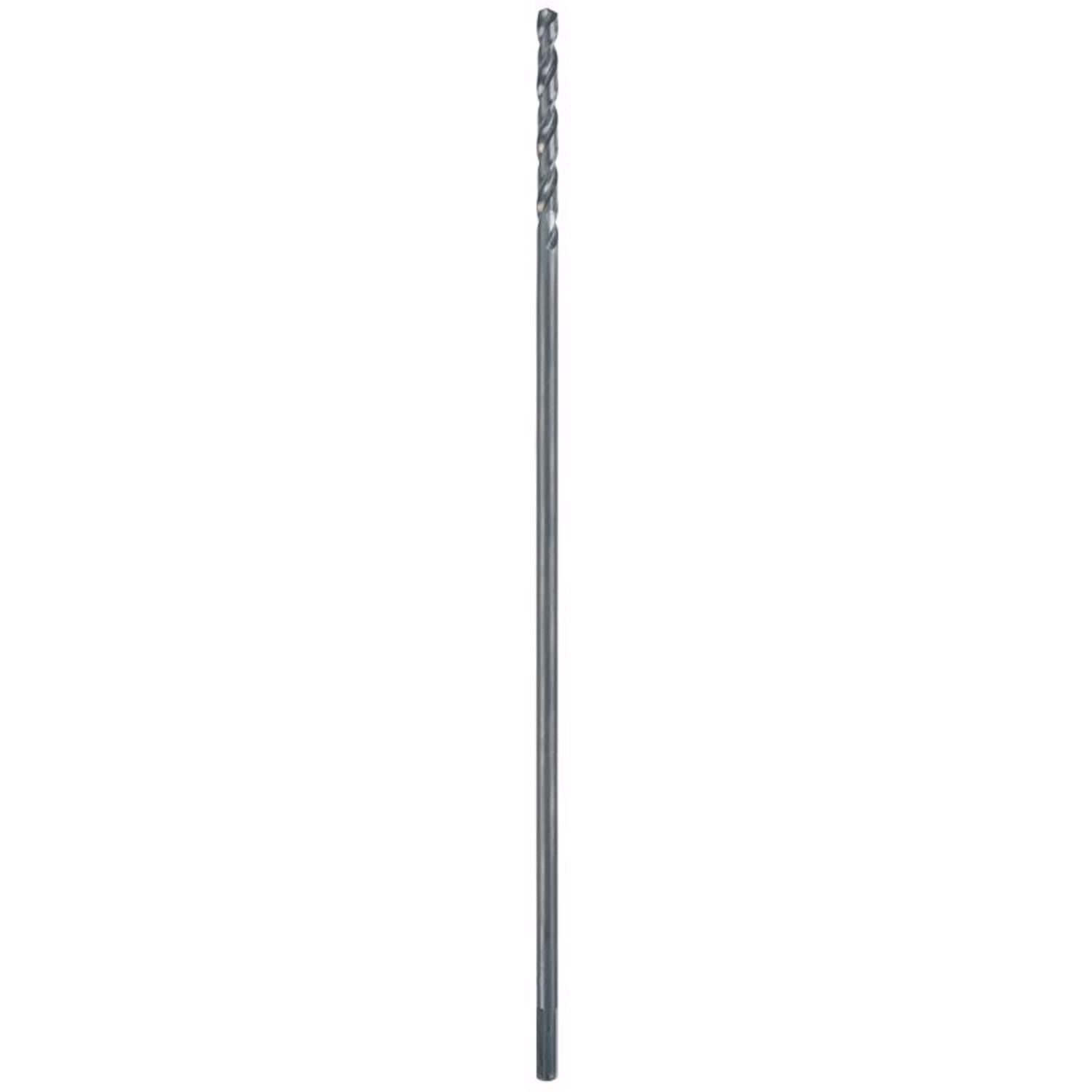 Milwaukee 1/4 in. X 12 in. L Aircraft Length Drill Bit 3-Flat Shank 1 pc