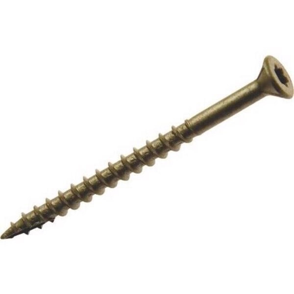 Grip-Rite PrimeGuard Plus No. 10 wire X 4 in. L Gold Star Flat Head Deck Screws 1 lb 44 pk