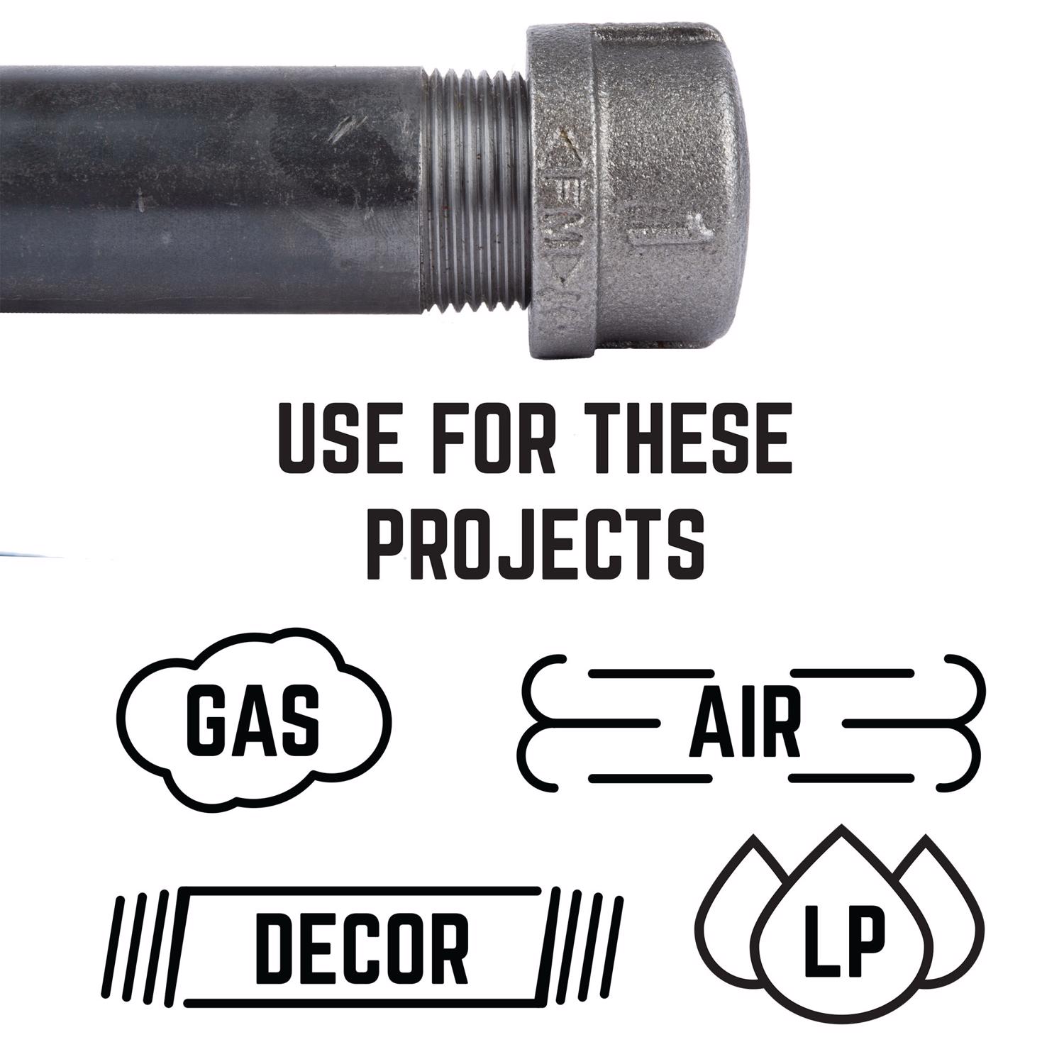 STZ Industries 1/2 in. FIP each Black Malleable Iron Cap