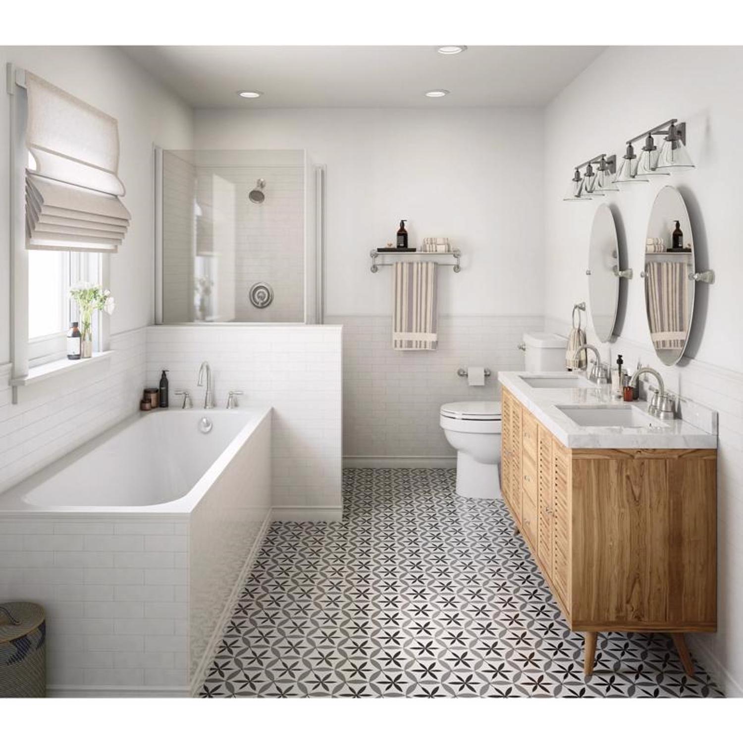 Moen Banbury Brushed Nickel Traditional Bathroom Faucet 4 in.