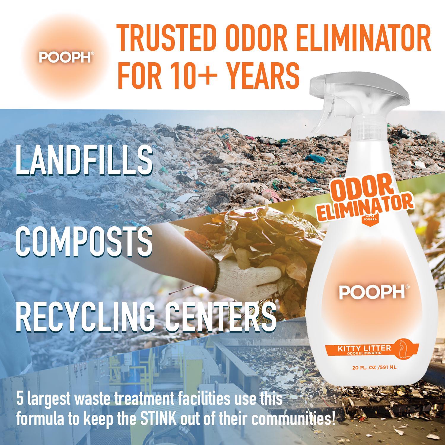 Pooph Kitty Litter Cat Liquid Litter Box Odor Destroyer 20 oz