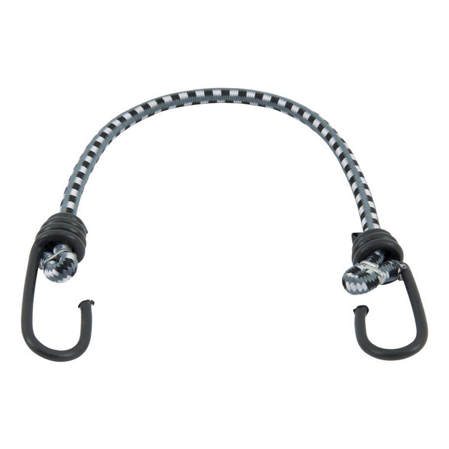 Keeper Black/White Bungee Cord 18 in. L X 0.315 in. 1 pk