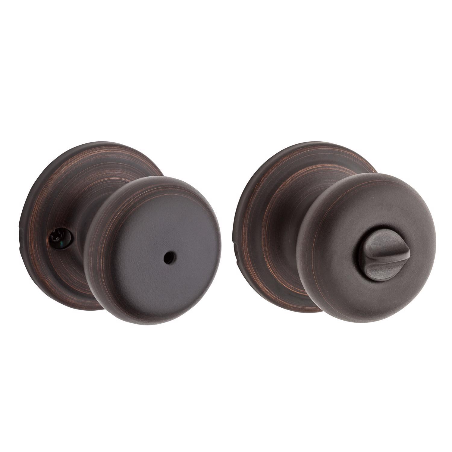 Kwikset Juno Venetian Bronze Privacy Lockset 1-3/4 in.