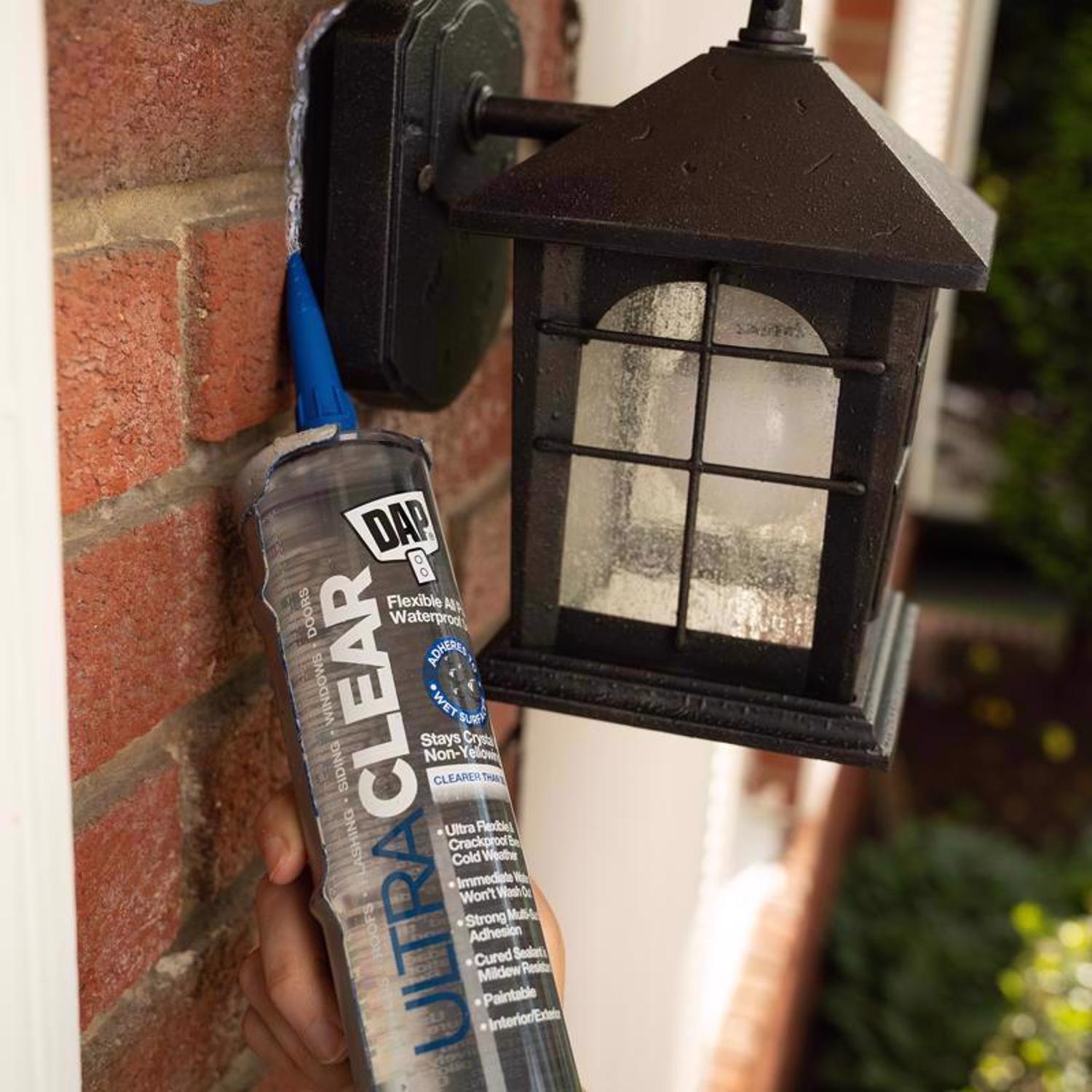 DAP Ultra Clear Clear Synthetic Rubber All Purpose Waterproof Sealant 10.1 oz