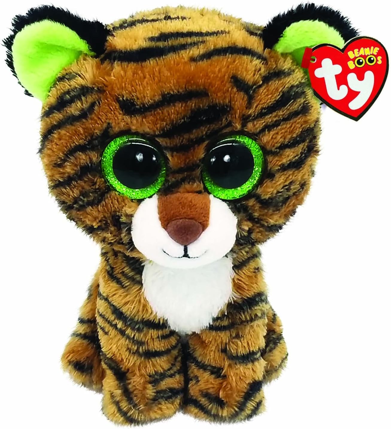 TY Beanie Boos Tiggy Plush Tiger Brown 15 cm