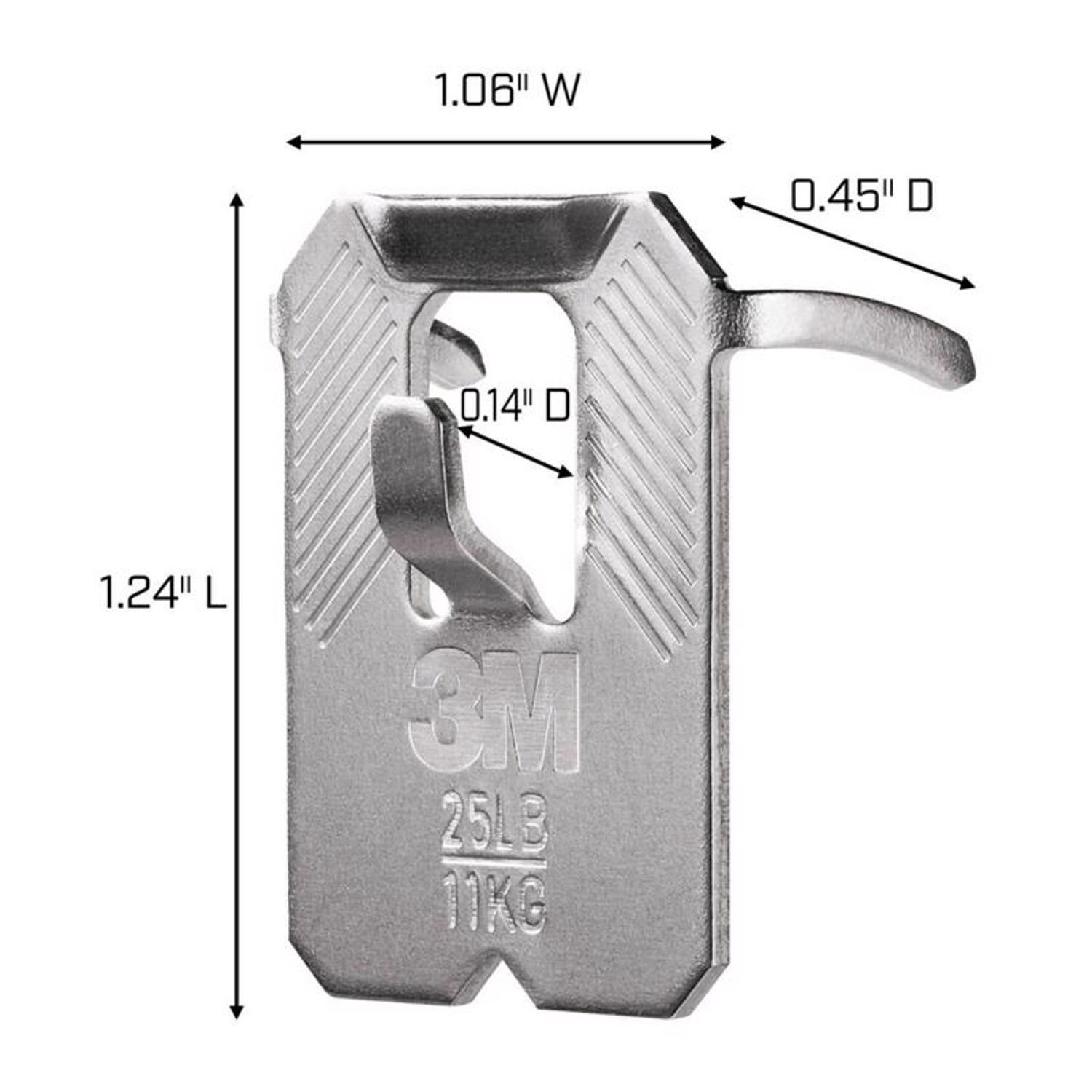 3M Claw Silver Drywall Picture Hanger 25 lb 1 pk