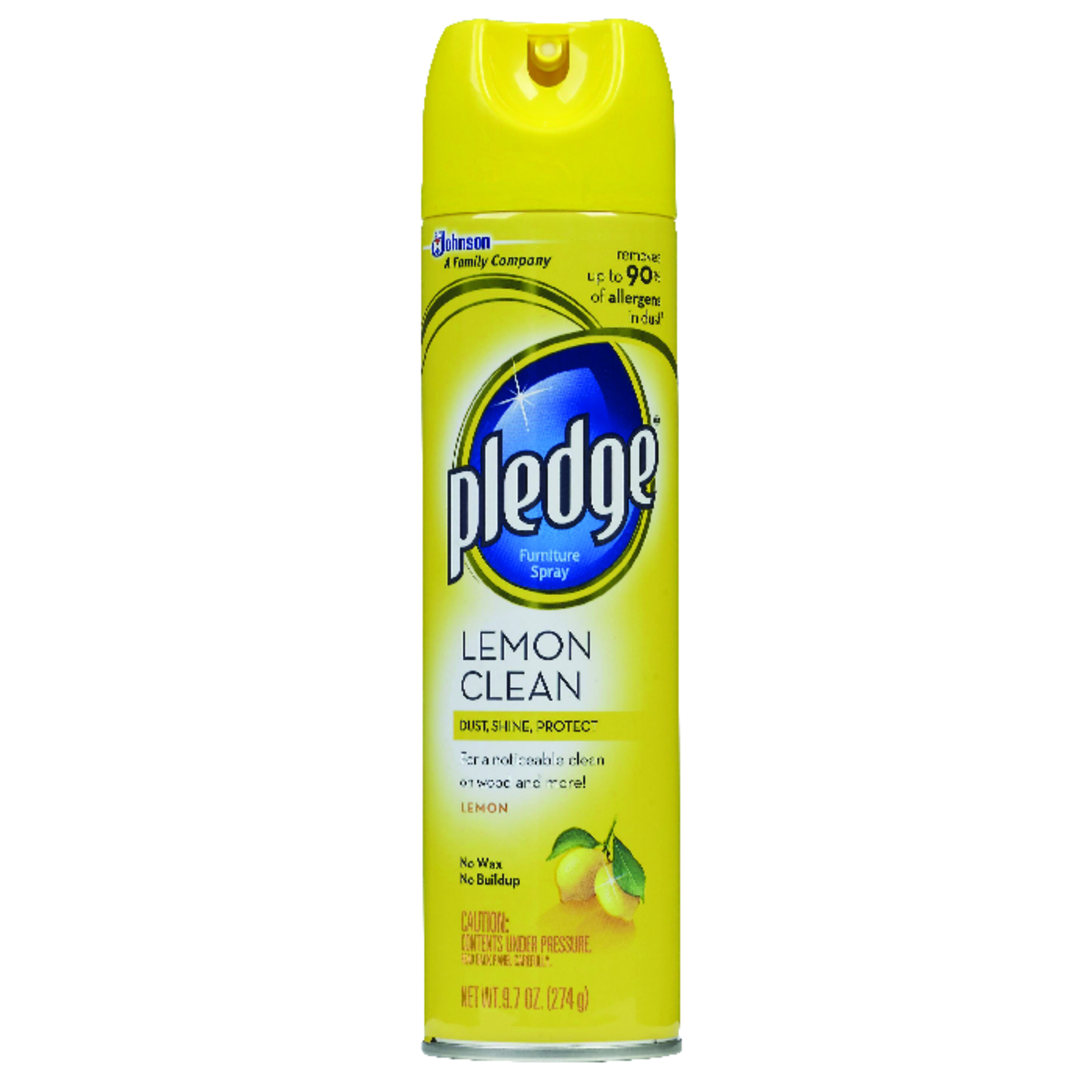 Pledge Lemon Scent Furniture Polish 9.7 oz Spray