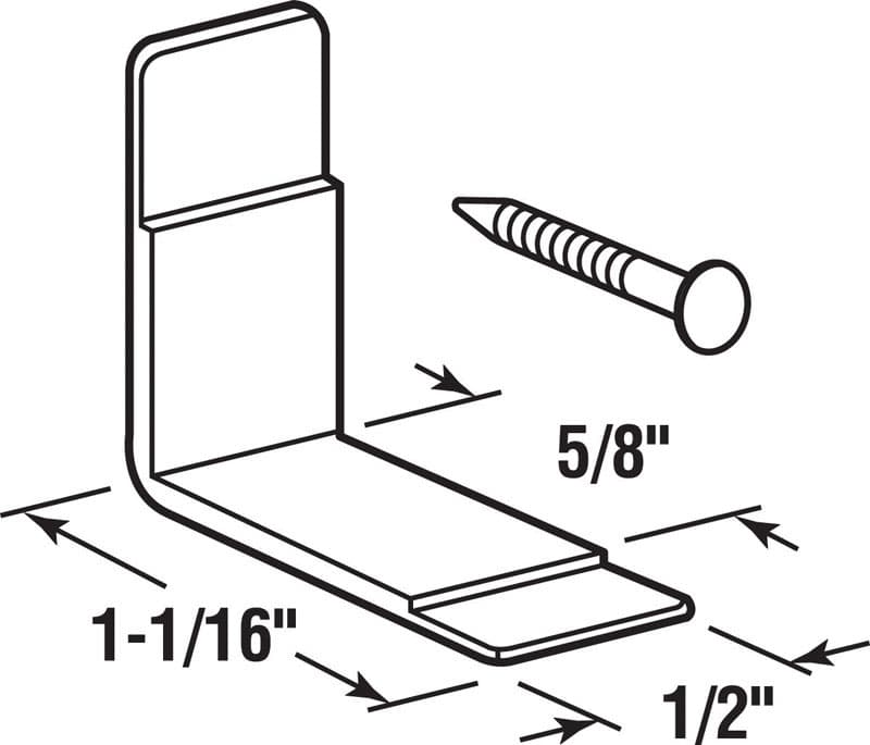 Prime-Line Plastic Center Guide Drawer Guide Side Saddles 1 pk