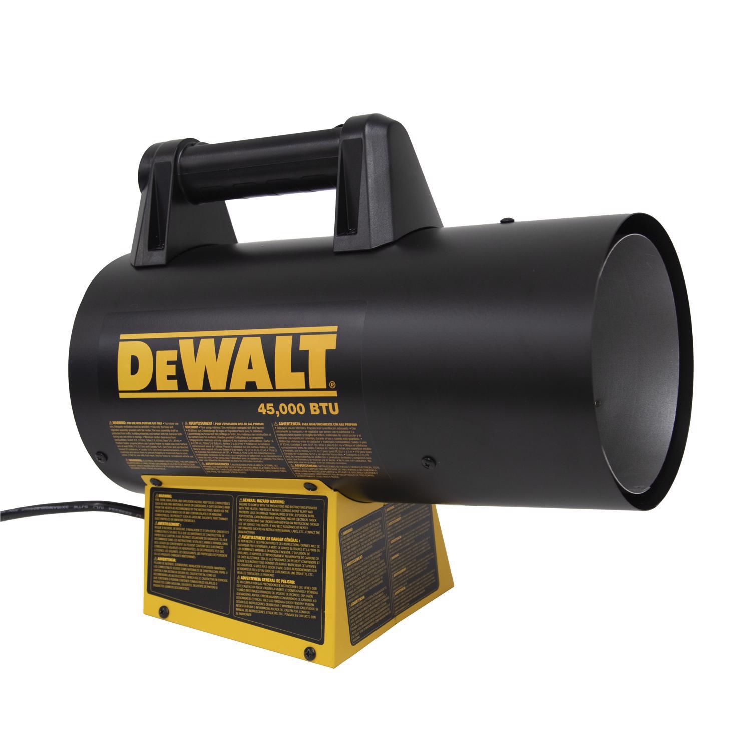 DeWalt 45000 Btu/h 1125 sq ft Forced Air Propane Portable Heater