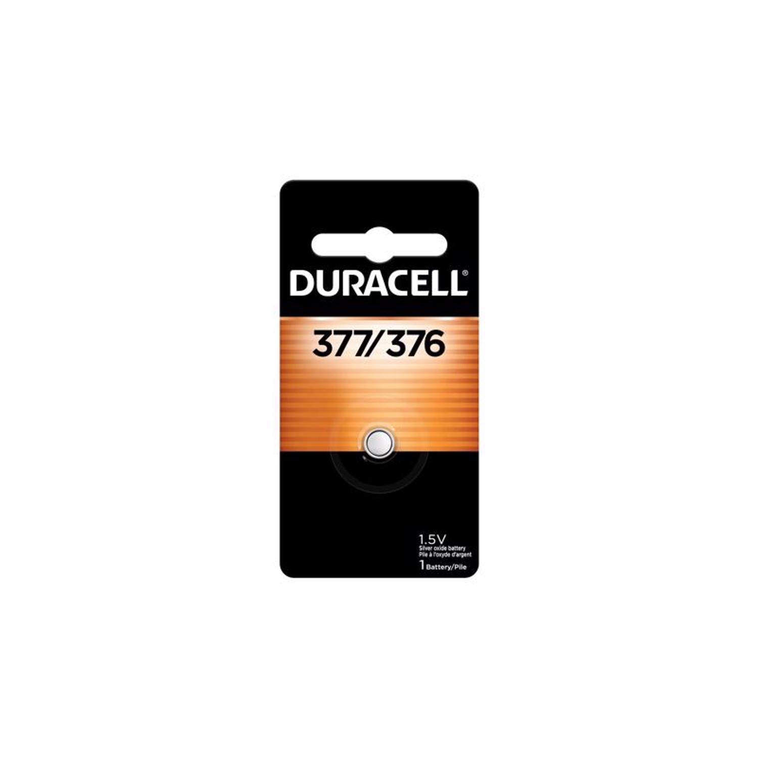 Duracell Silver Oxide 376/377 1.5 V 28 mAh Electronic/Watch Battery 1 pk