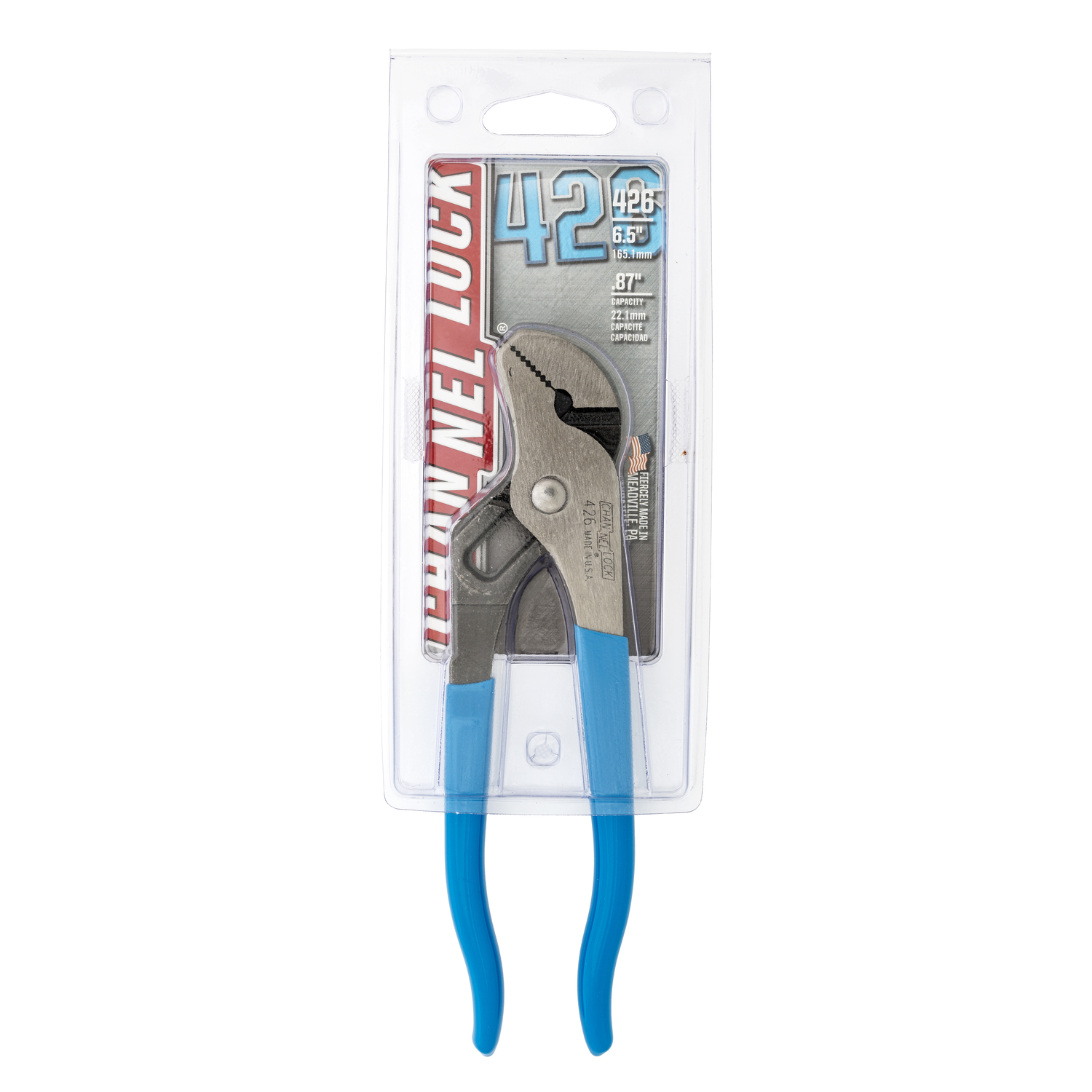 Channellock 6.5 in. Carbon Steel Straight Jaw Tongue and Groove Pliers