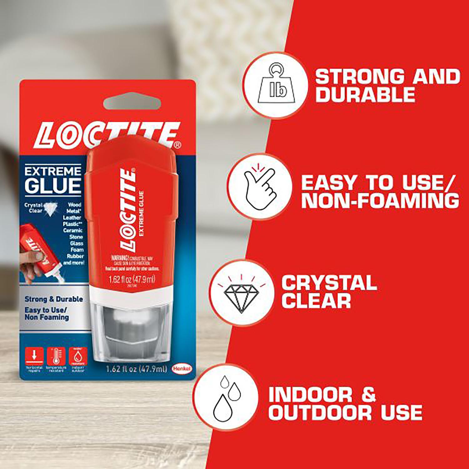 Loctite Extreme High Strength Crystal Clear Glue 1.62 oz