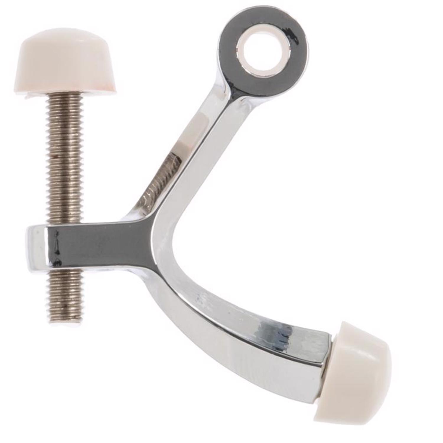 Ace 2-5/8 in. W Metal Chrome Silver Hinge Pin Door Stop Mounts to door and wall 0 in.