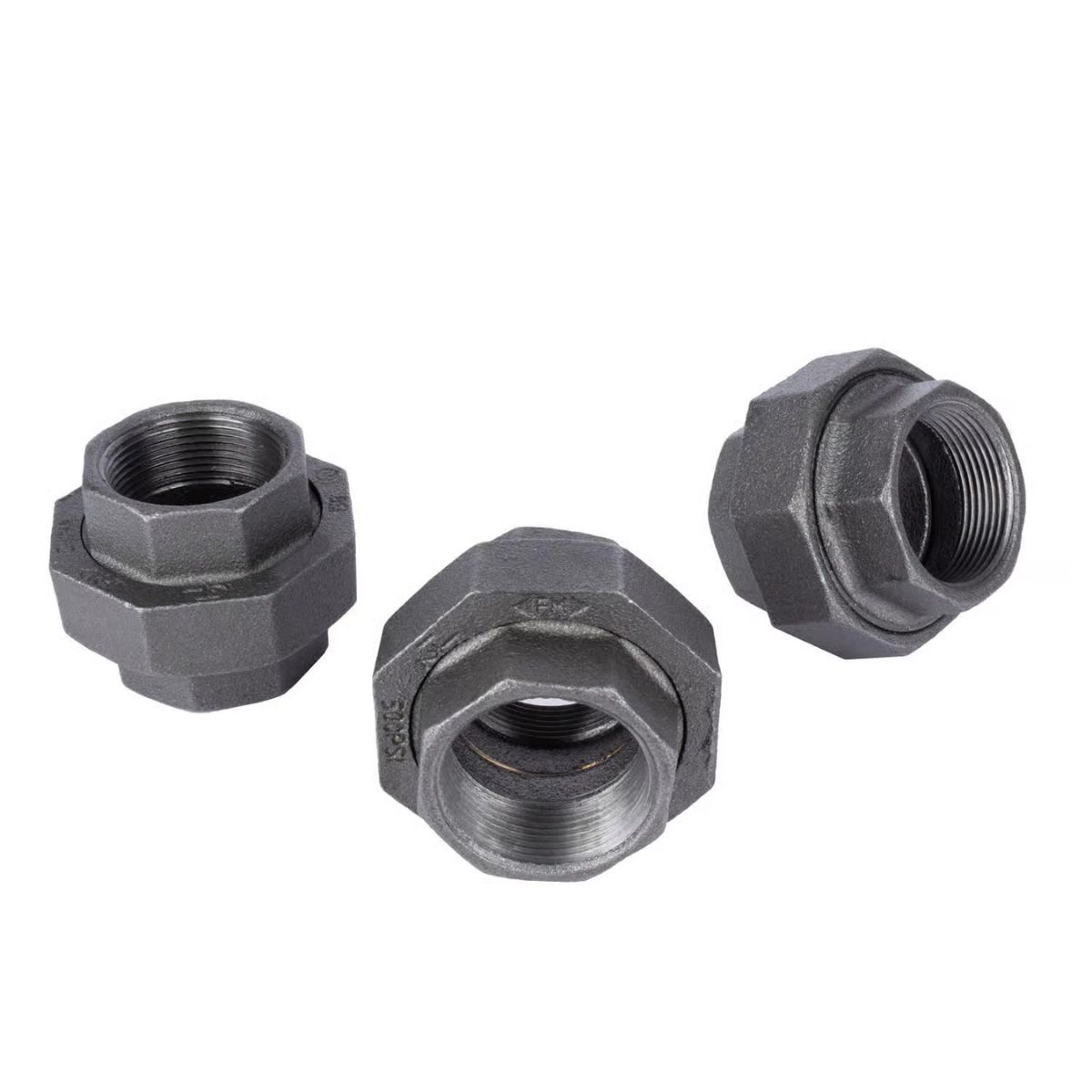 STZ Industries 1-1/2 in. FIP each x 1-1/2 in. D FIP Black Malleable Iron Union