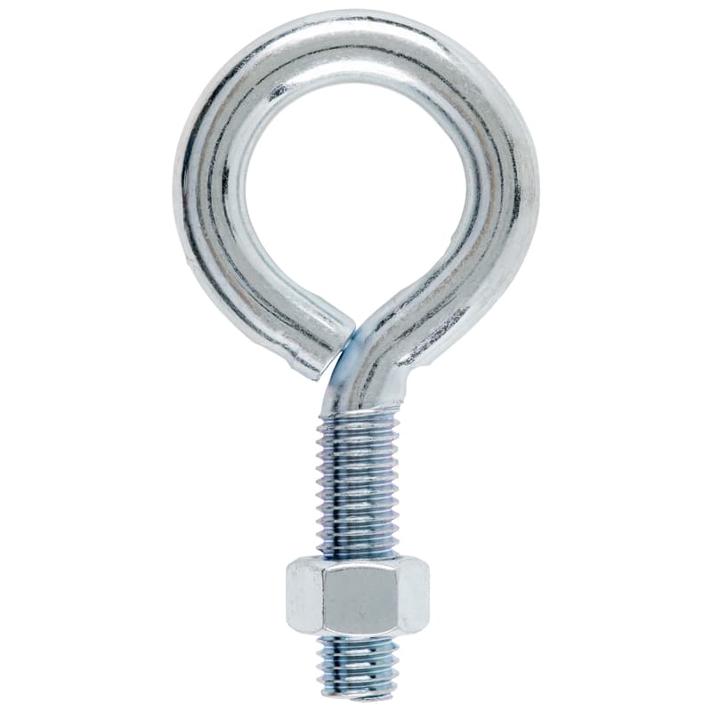 Hampton 1/2 in. X 4 in. L Zinc-Plated Steel Eyebolt Nut Included