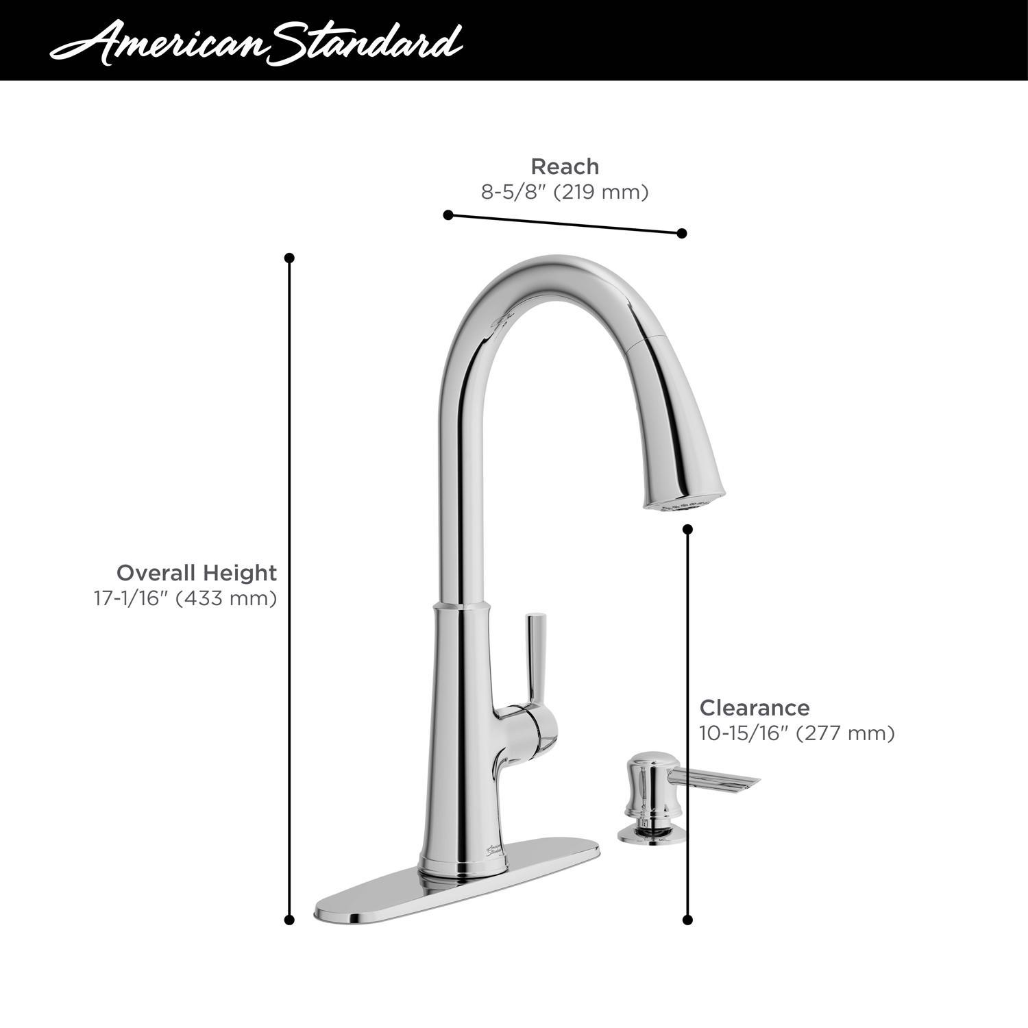 American Standard Maven One Handle Matte Black Pull-Down Kitchen Faucet