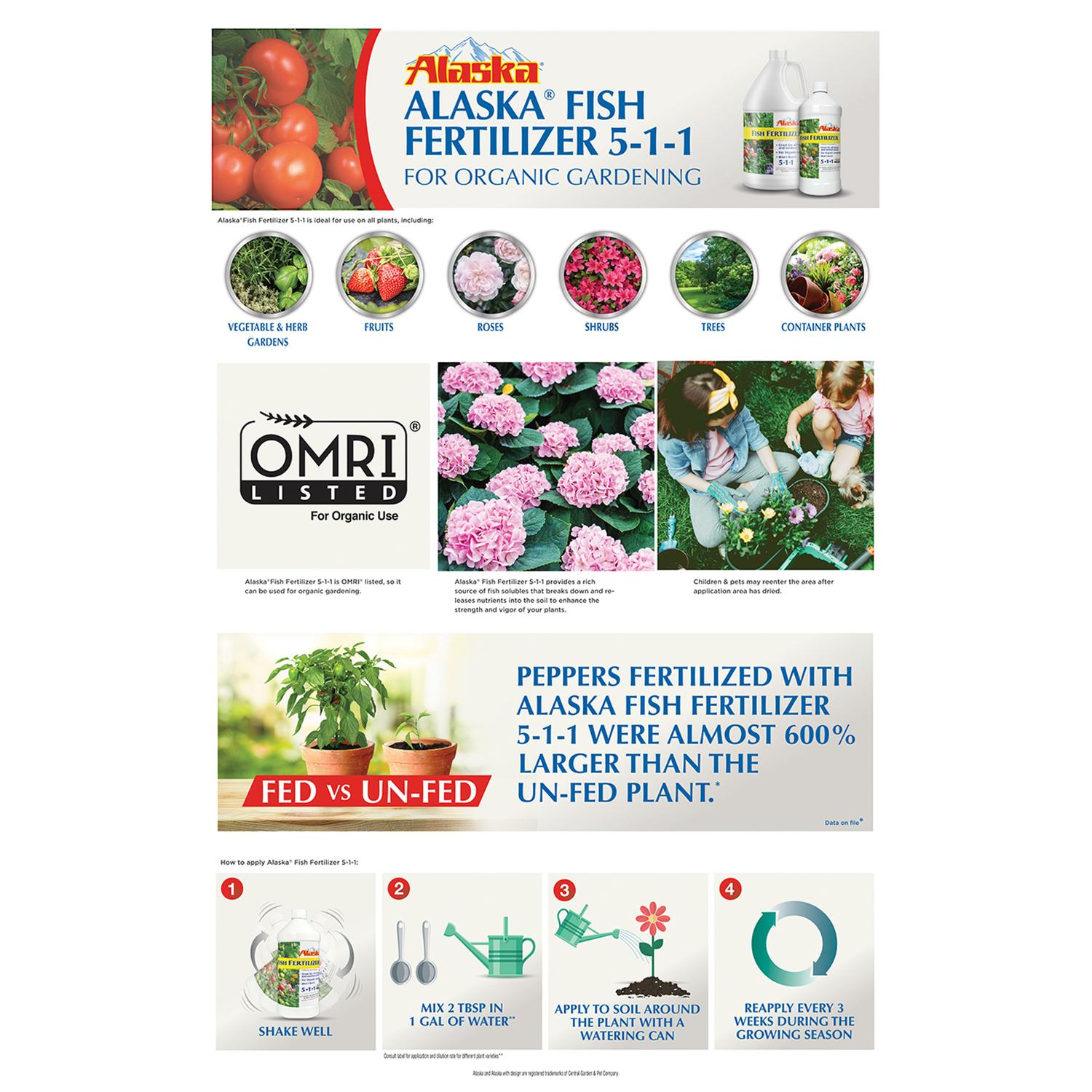 Alaska Organic Liquid Plant Food 1 gal