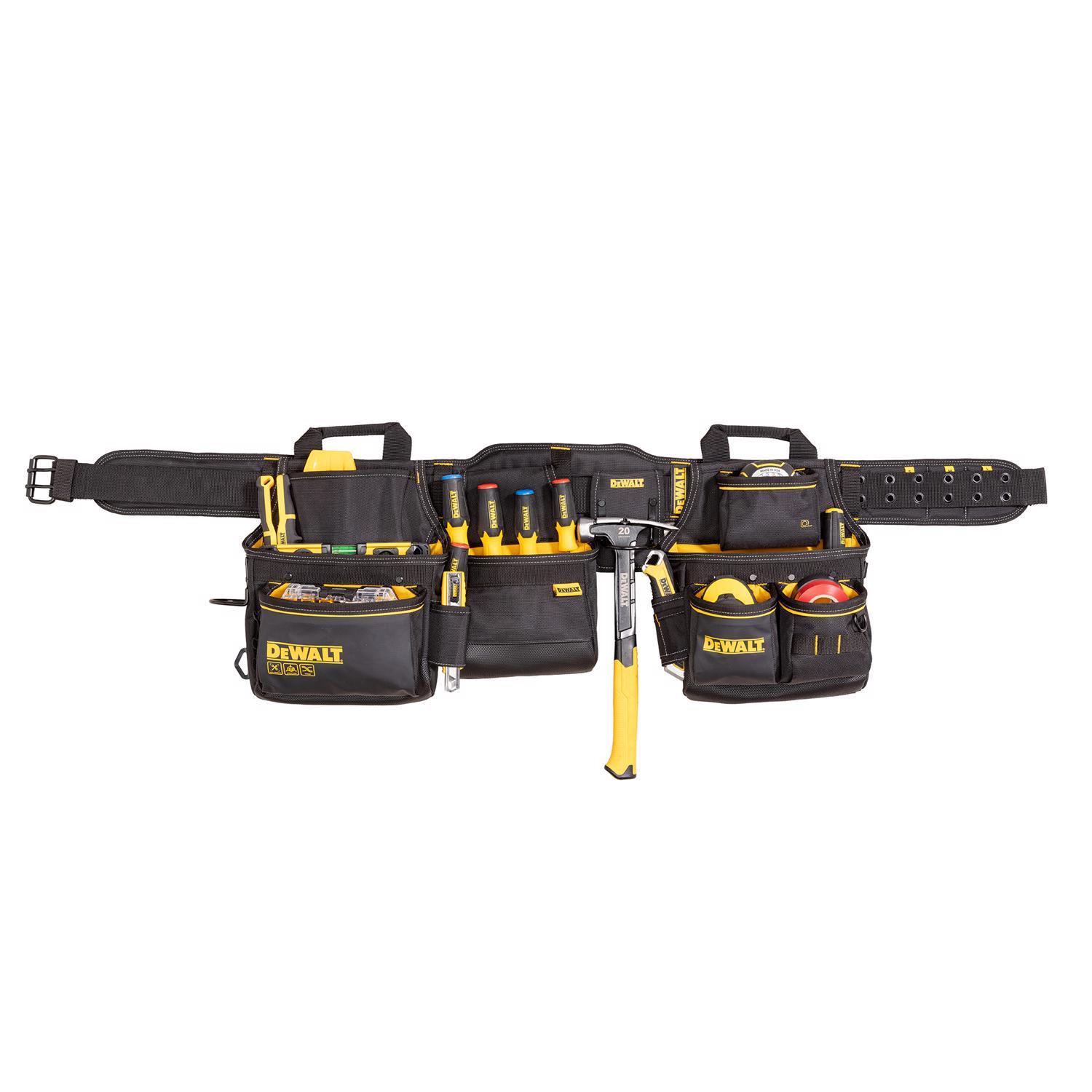 DEWALT 26 pocket Ballistic Nylon Professional Tool Rig Black/Yellow