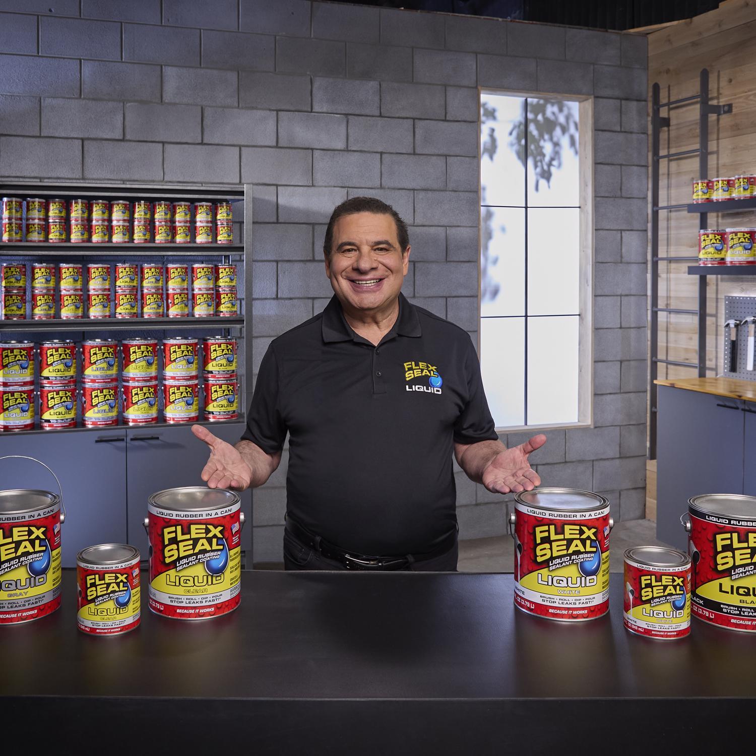 Flex Seal Family of Products Flex Seal Clear Liquid Rubber Sealant Coating 16 oz