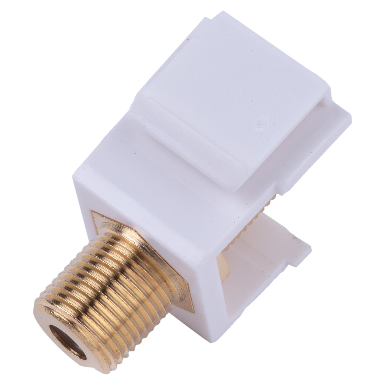 Monster Just Hook It Up F-Connector F Coaxial Connector Keystone Insert 1 pk