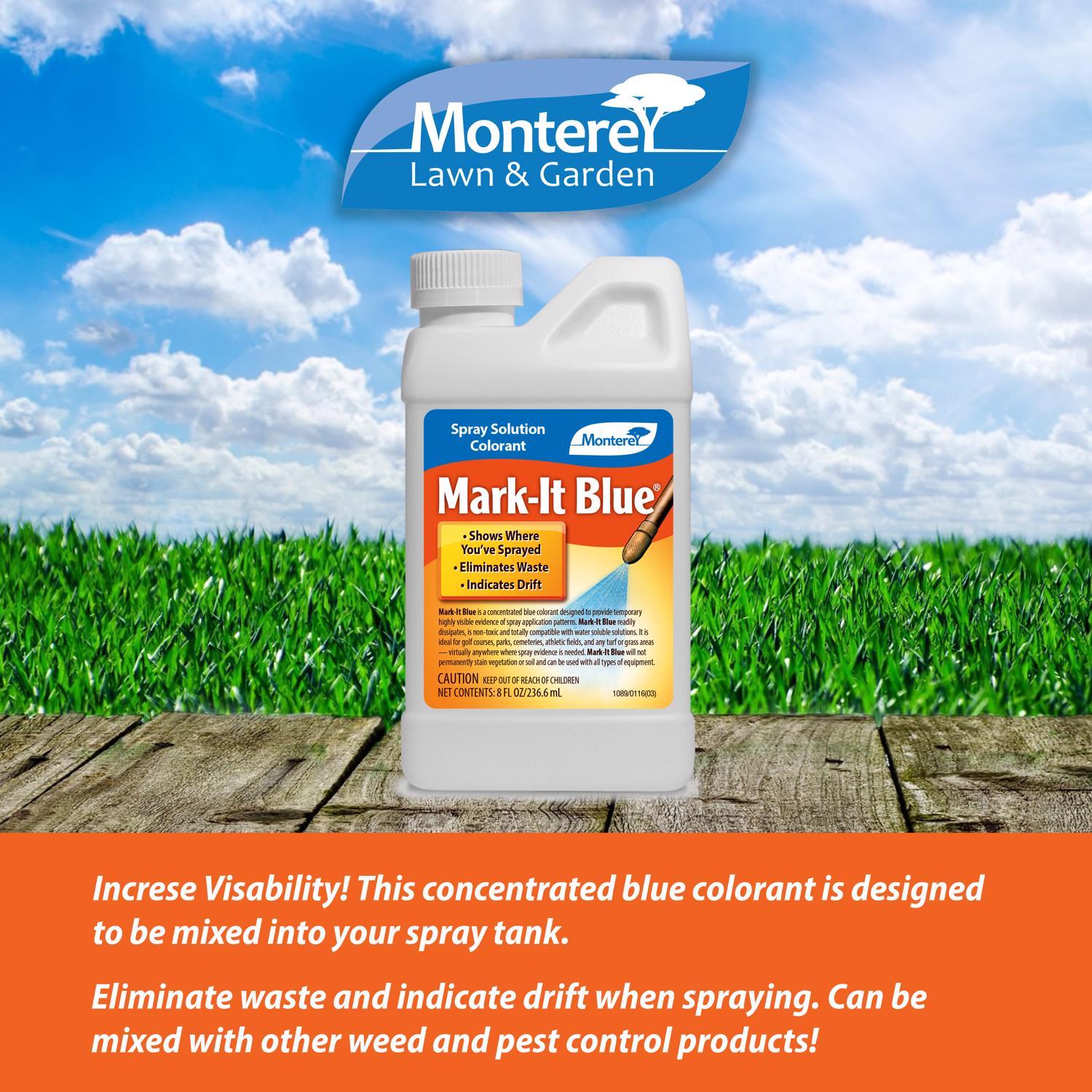 Monterey Mark-It Blue Lawn and Weed Control Concentrate 1/2 pt