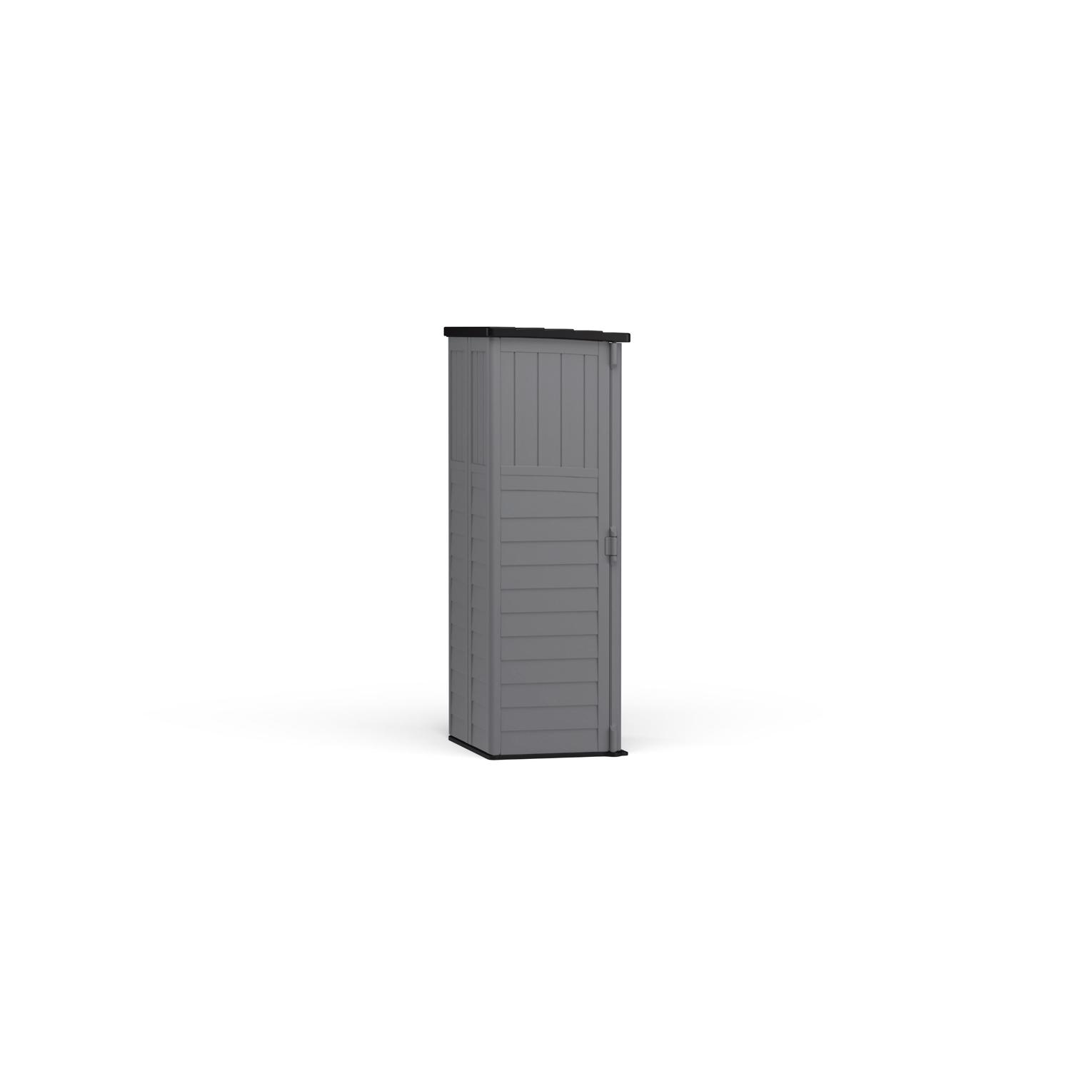 Suncast 2 ft. x 2 ft. Plastic Vertical Storage Shed with Floor Kit