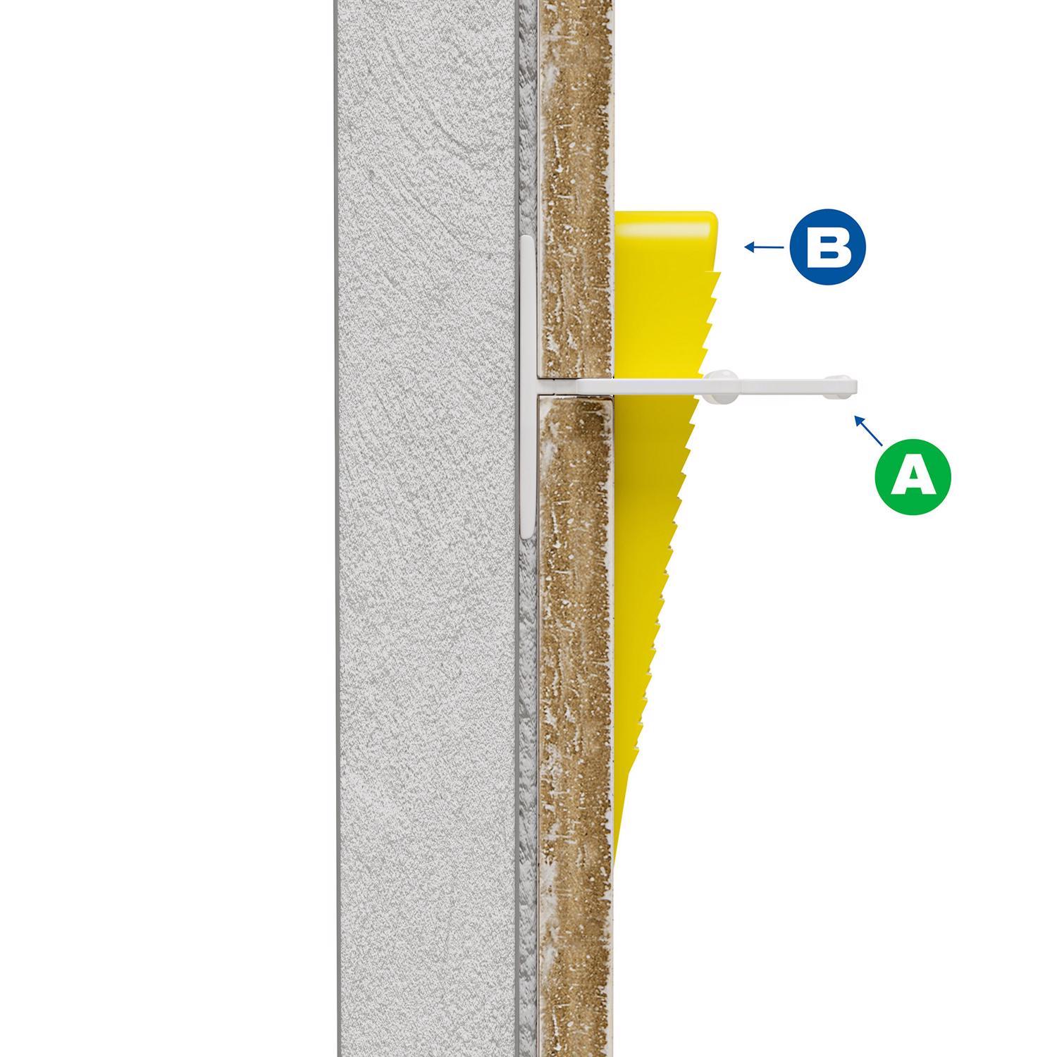 QEP Lash 1 in. H X 1/16 in. W Plastic Tile Spacer Clips 300 pk