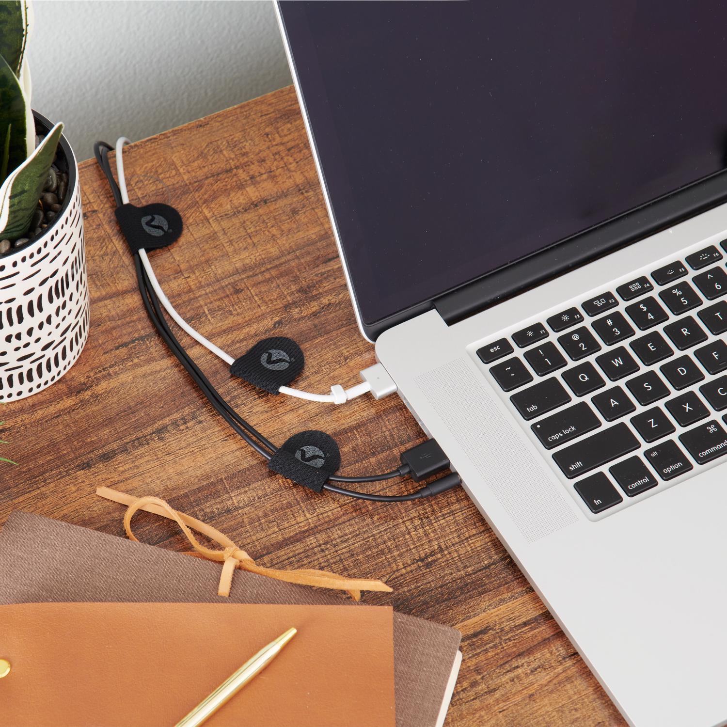 VELCRO Brand Mini Nylon Cord Organizer 2.63 in. L 5 pk