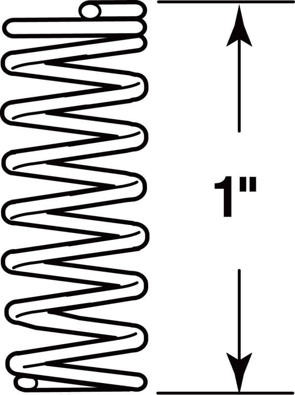 Prime-Line 1 in. L X 3/16 in. D Compression Spring 6 pk