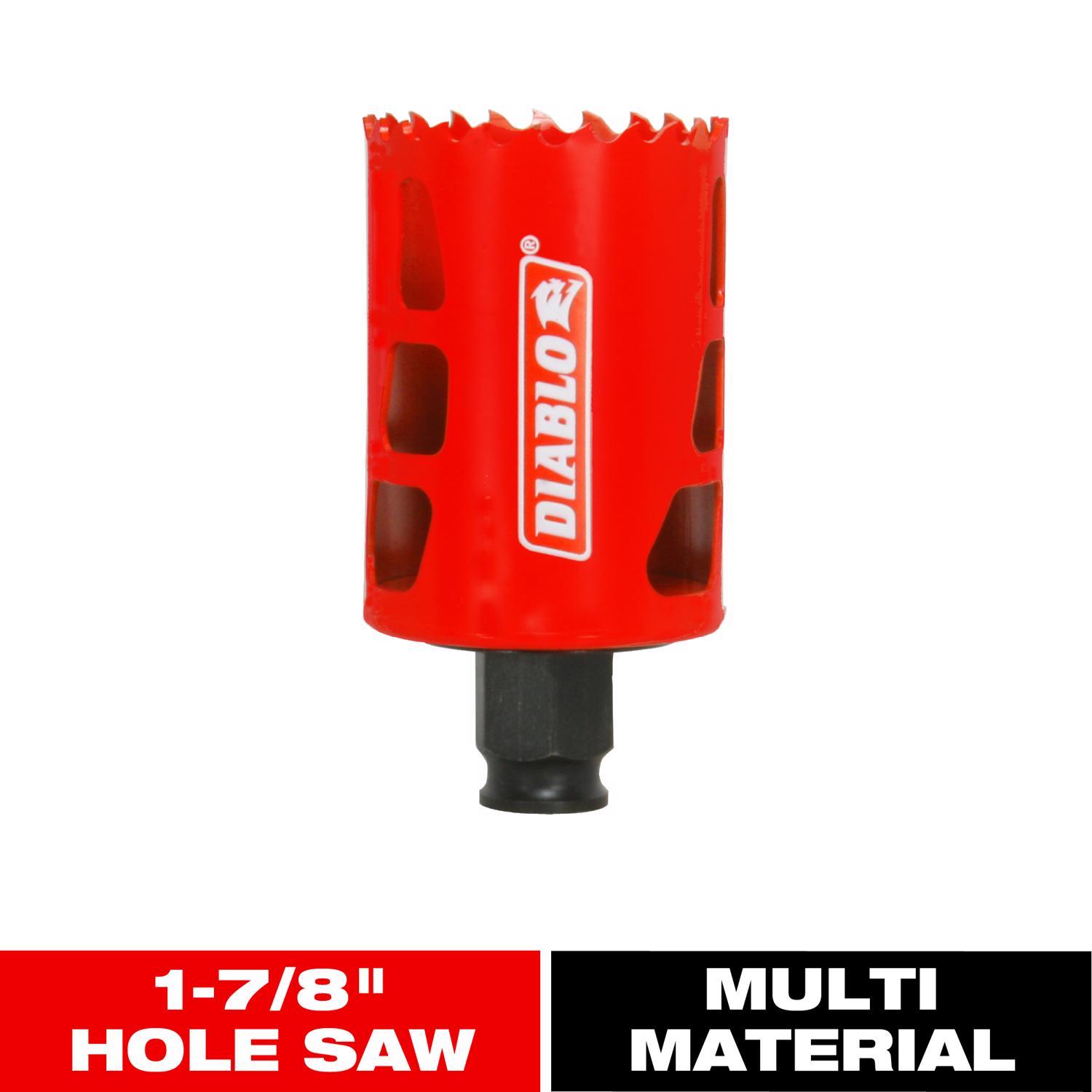 Diablo Snap-Lock Plus 1-7/8 in. Bi-Metal 2-3/8 in. L Hole Saw Arbor Included