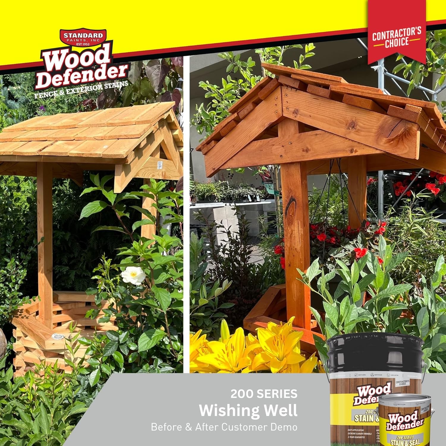 Wood Defender 200 Series Leatherwood Semi-Transparent Stain & Sealer gallon