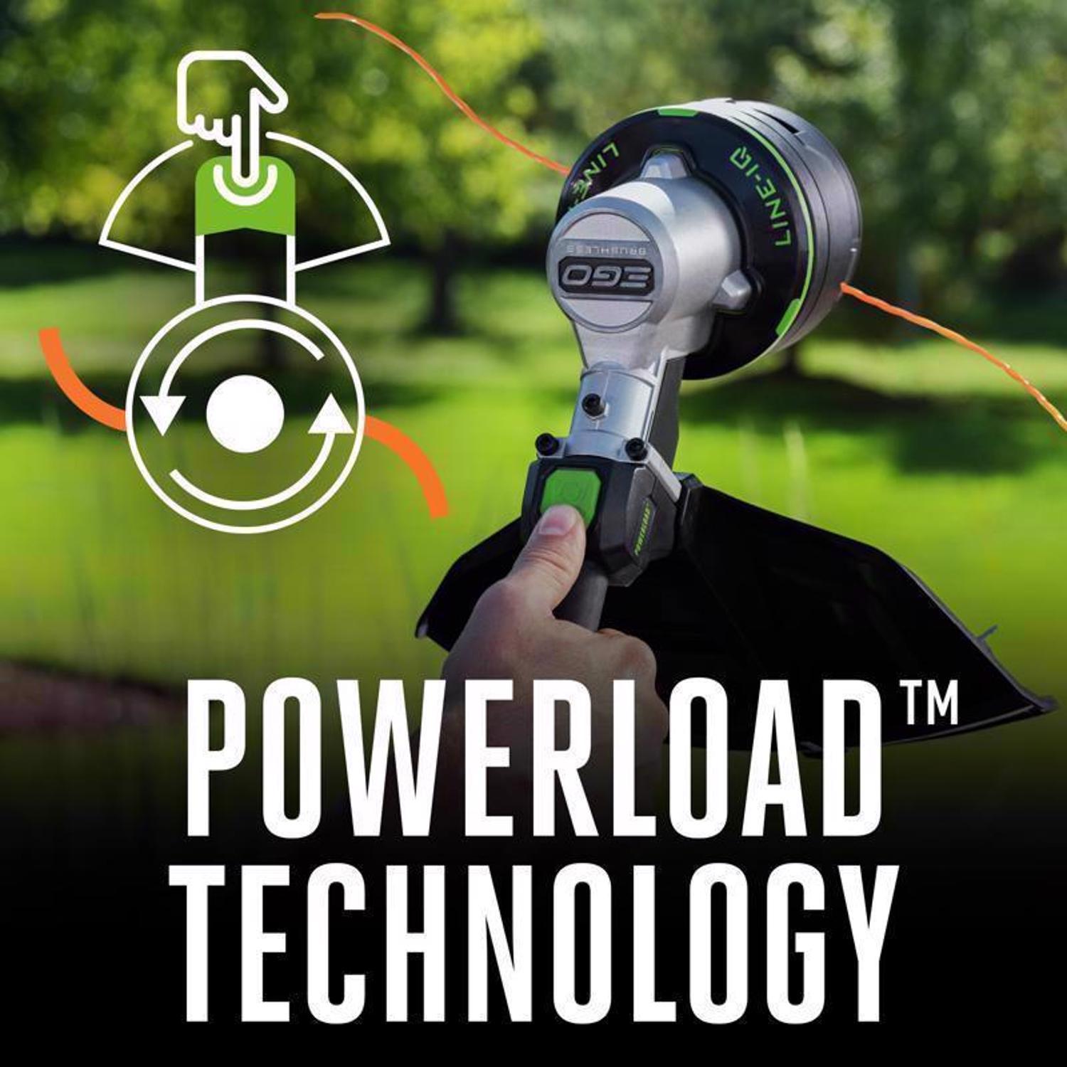 EGO Power+ Line IQ with Powerload ST1623T 16 in. 56 V Battery String Trimmer Kit (Battery & Charger) W/ TELESCOPIC SHAFT & 4.0 AH BATTERY