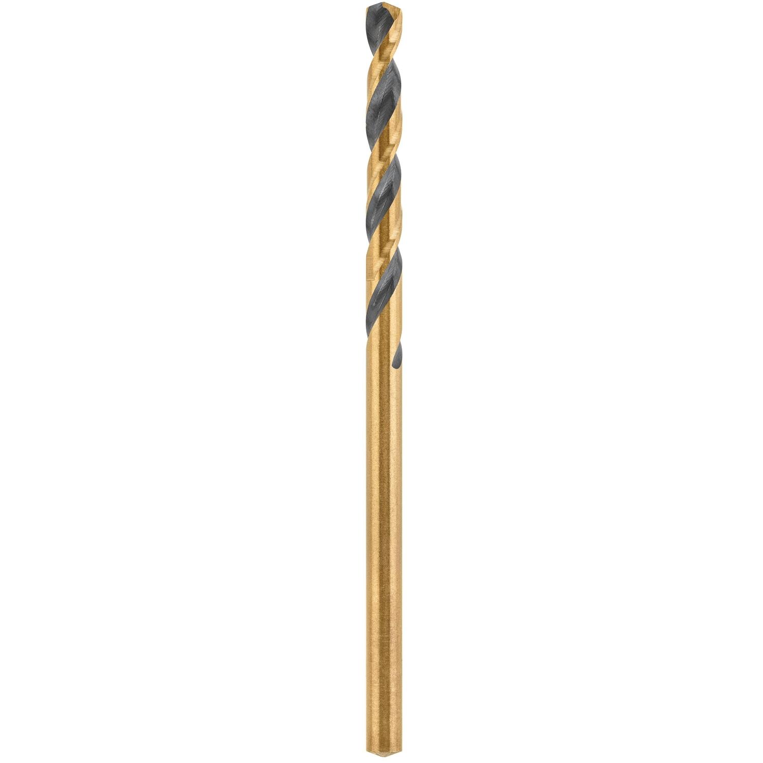 DEWALT Black & Gold 3/16 in. X 3.5 in. L High Speed Steel Split Point Drill Bit Round Shank 1 pc