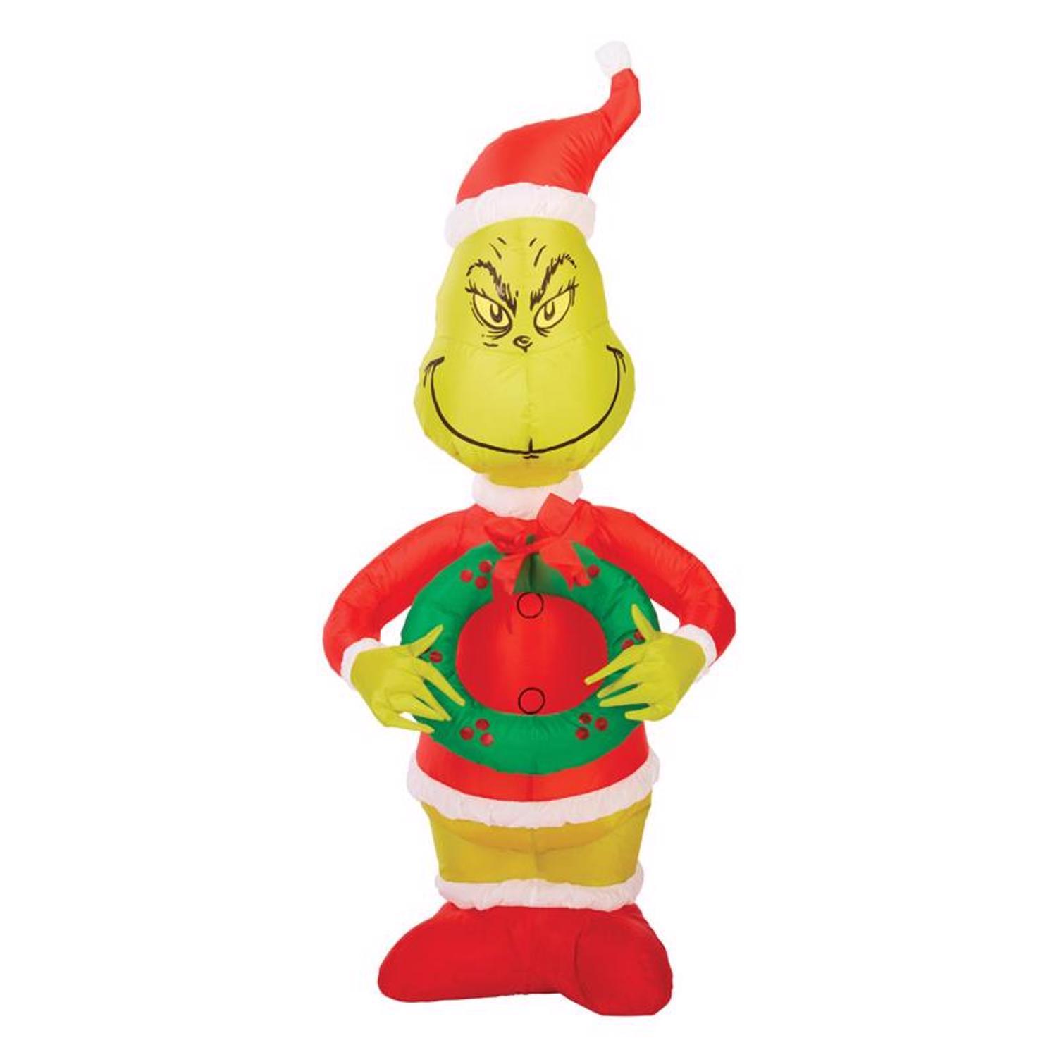 Gemmy Airblown Santa Grinch 3.5 ft. Inflatable