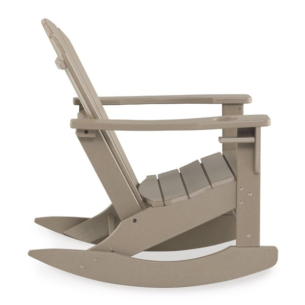 Ashley Adirondack Rocker Sundown Treasure Driftwood