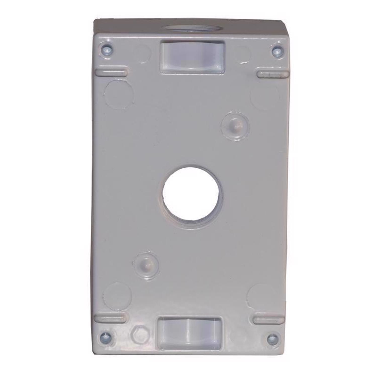 Sigma Engineered Solutions New Work 18.3 cu in Rectangle Die-Cast Metal 1 gang Weatherproof Box Gray
