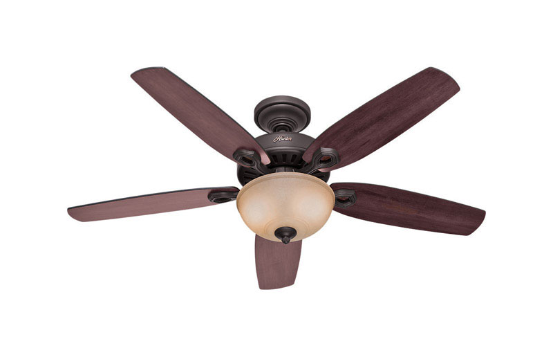 Hunter Fan Builder Deluxe Ceiling Fan 52 in. W New Bronze