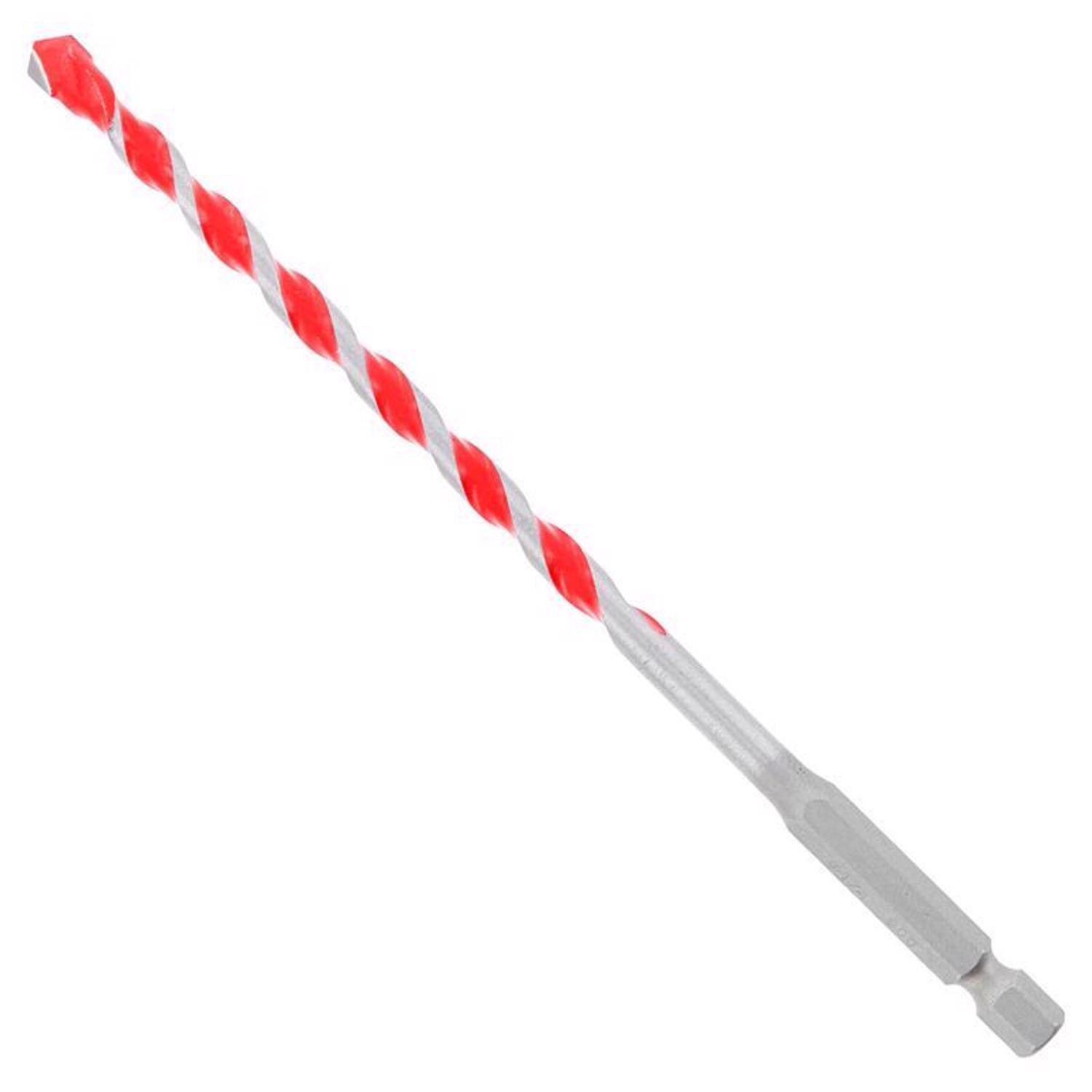Diablo SPEEDemon 1/4 in. X 6 in. L Carbide Red Granite Hammer Drill Bit Hex Shank 1 pk