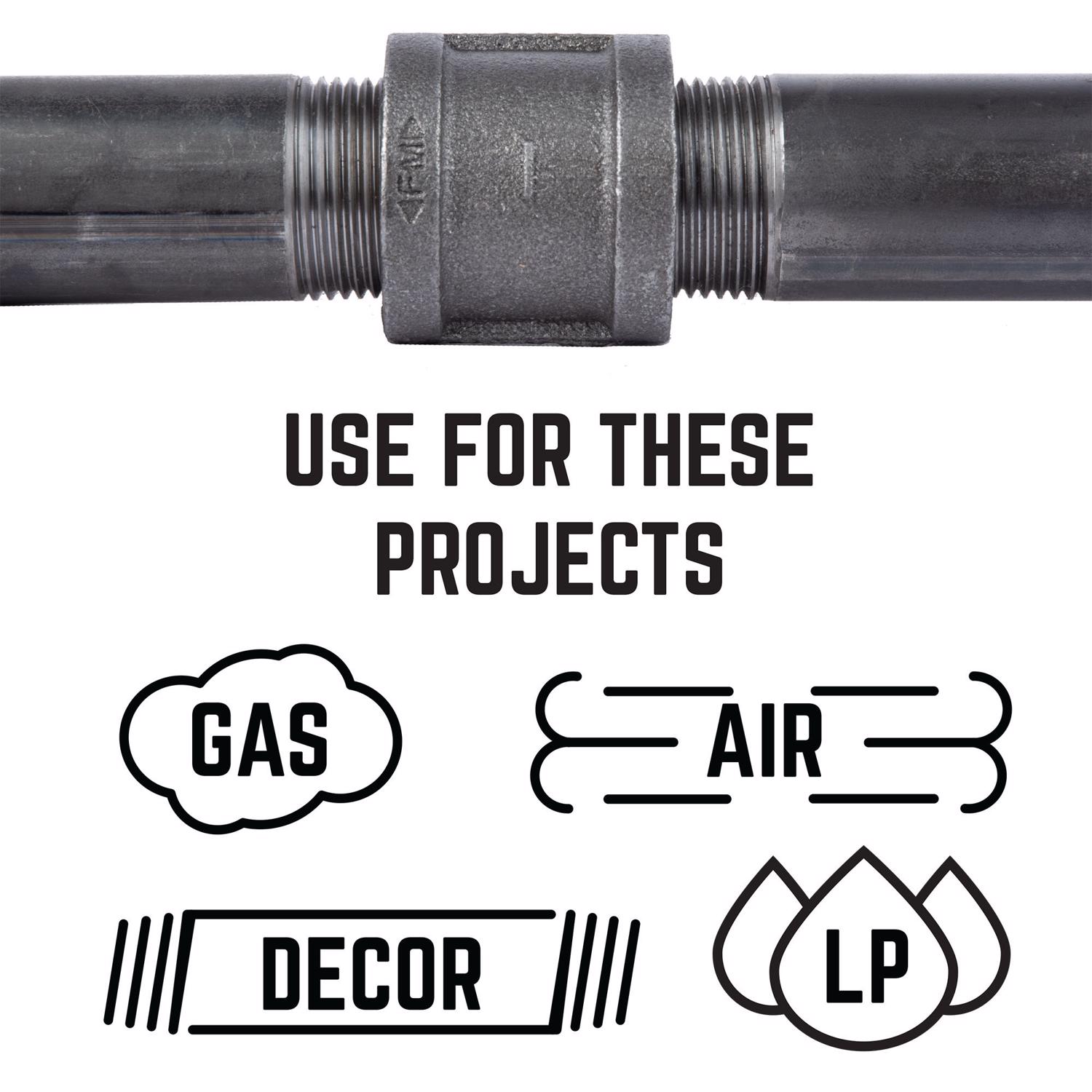 STZ Industries 1 in. FIP each X 1 in. D FIP Black Malleable Iron Coupling