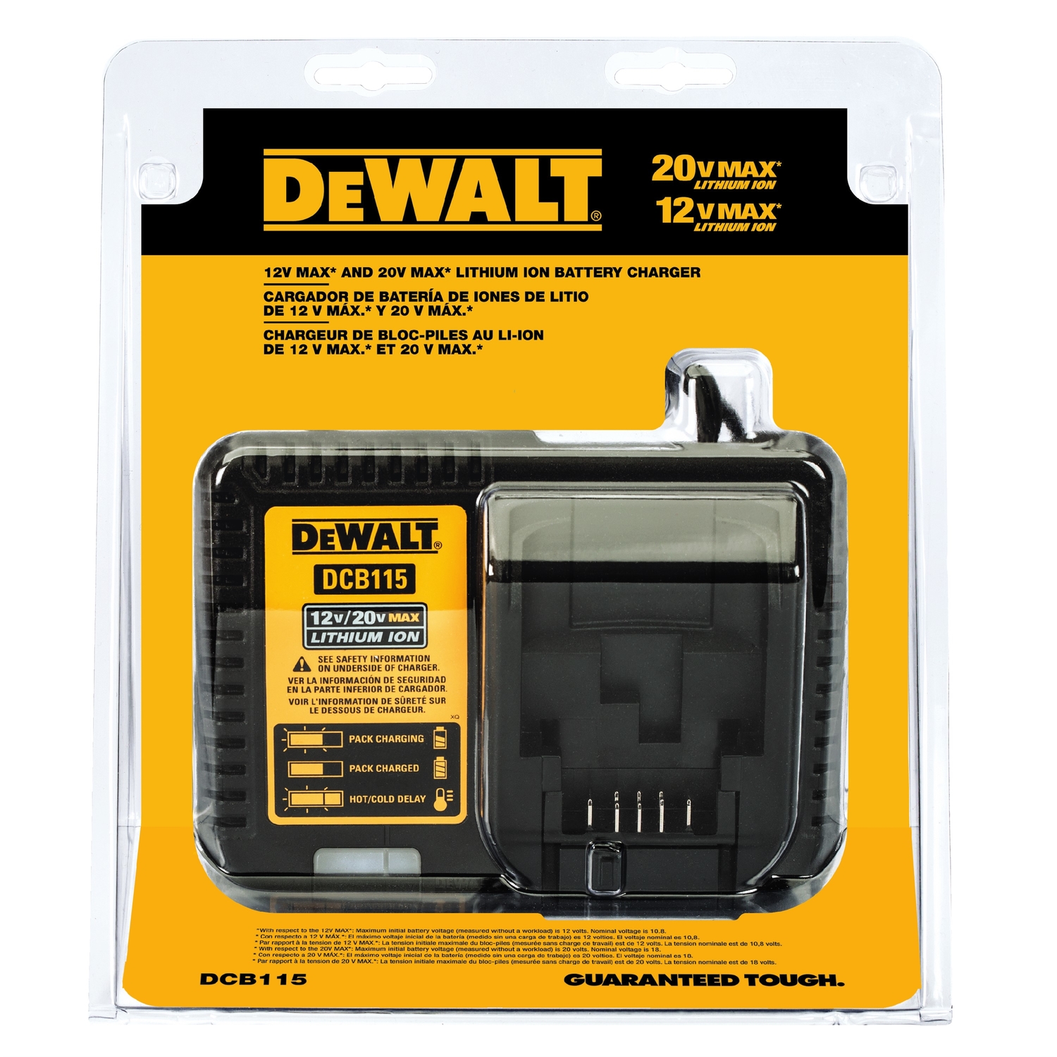DEWALT 20V MAX DCB115 12 V Lithium-Ion Battery Charger 1 pc