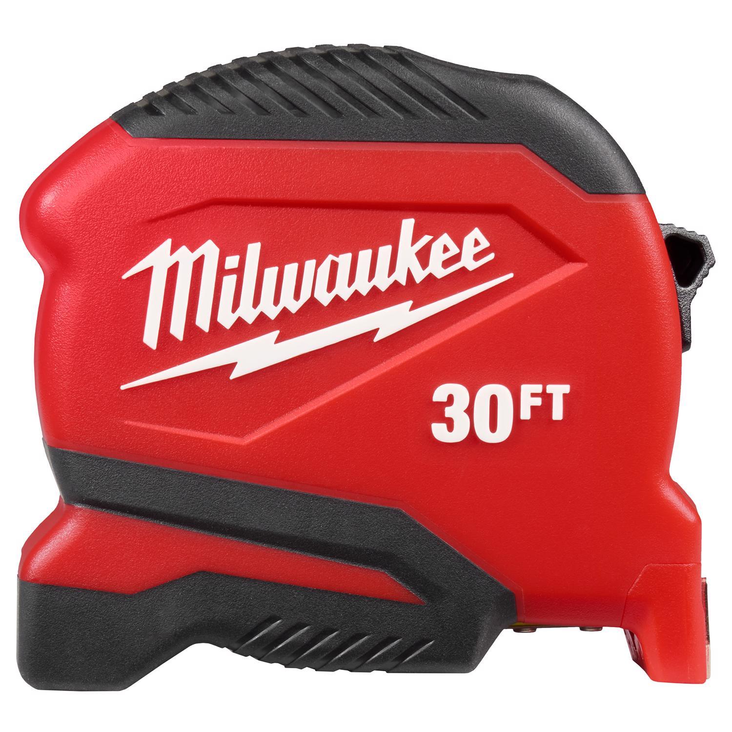Milwaukee 30 ft. L X 1.65 in. W Compact Tape Measure 1 pk