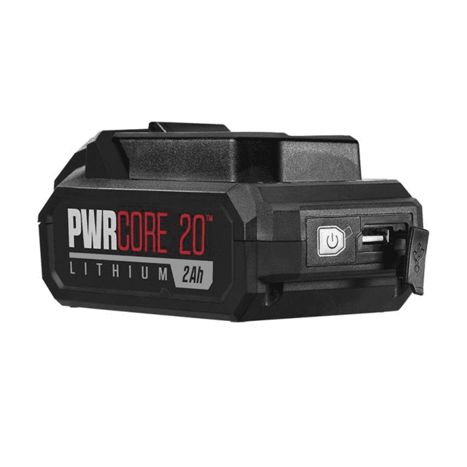 SKIL 20V PWRCore 20 2 Ah Lithium-Ion Battery with Mobile Charging 1 pc