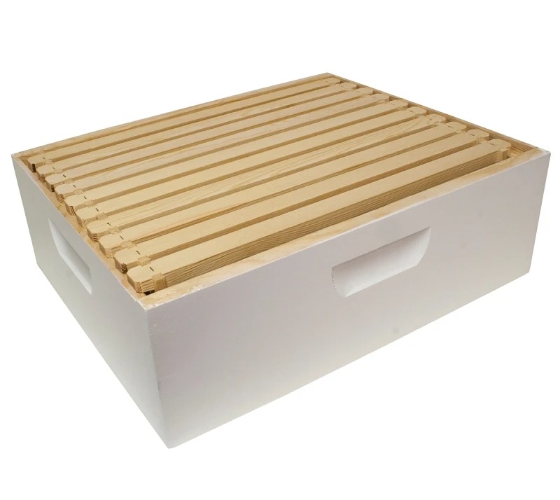 Harvest Lane Honey Medium White Assembled Beekeeping Honey Box For Honey Extraction