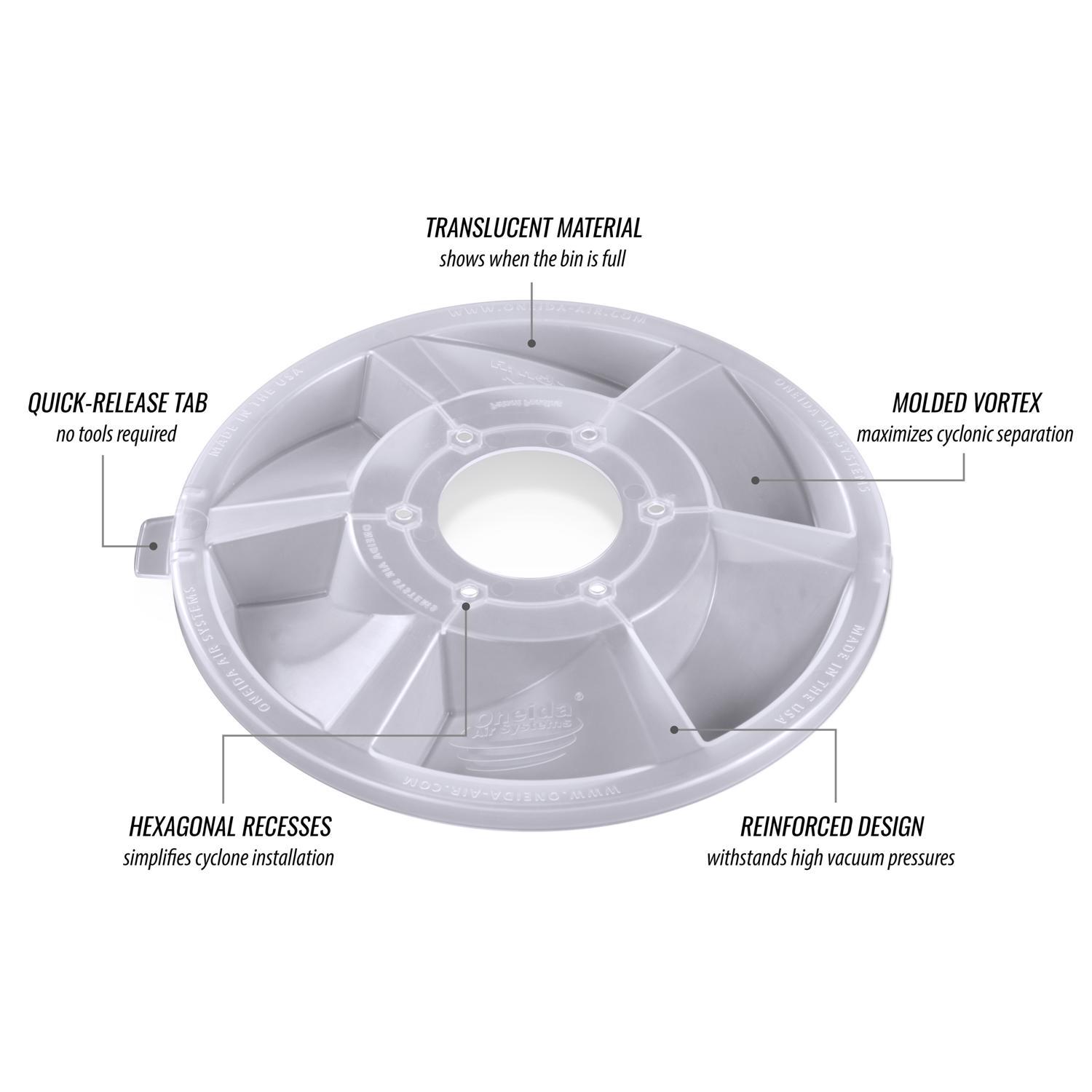 Oneida Air Systems Dust Deputy 29.75 in. L X 17.75 in. W X 17.75 in. D Deluxe Wet/Dry Vac Cyclone Se
