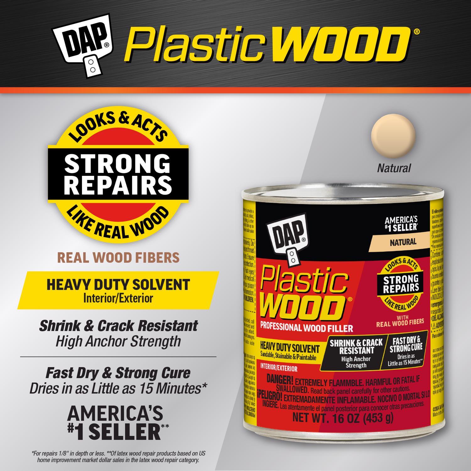 DAP Plastic Wood Natural Wood Filler 16 oz
