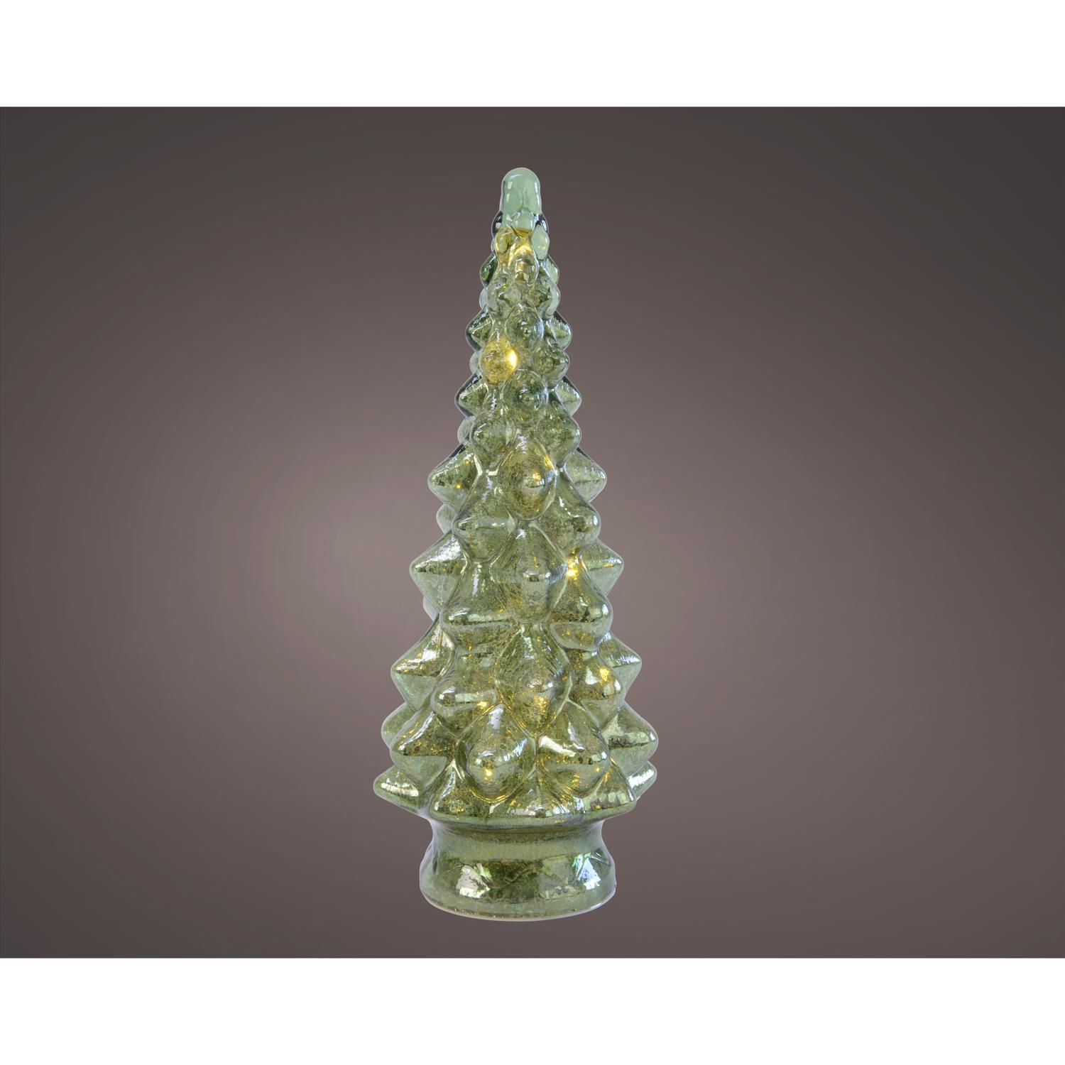 Lumineo LED Green Lighting Christmas Tree 9.45 in.