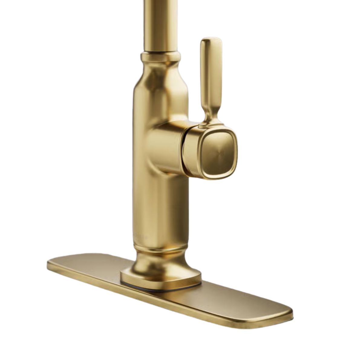 Kohler Ackley One Handle Vibrant Brushed Moderne Brass Pull-Down Kitchen Faucet