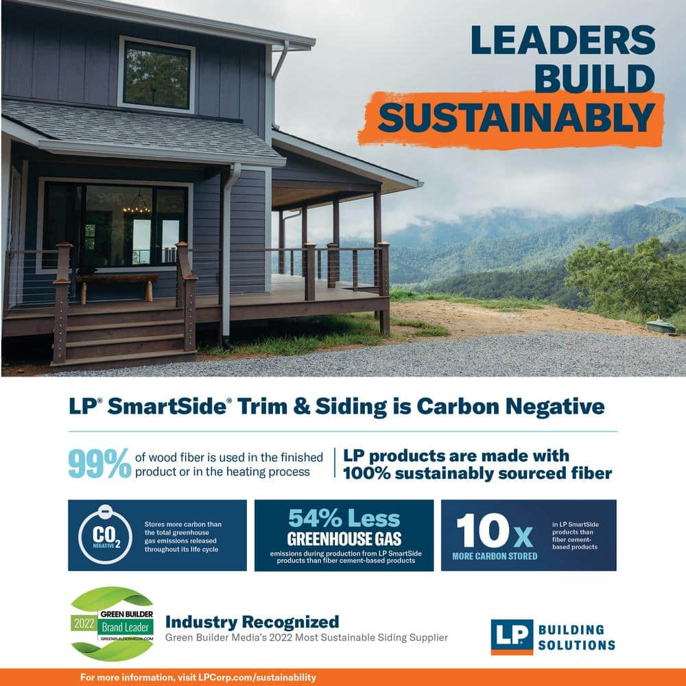 LP SmartSide 38 Series Smooth Finish Soffit and Siding Panel and Soffit Engineered Wood 4x7