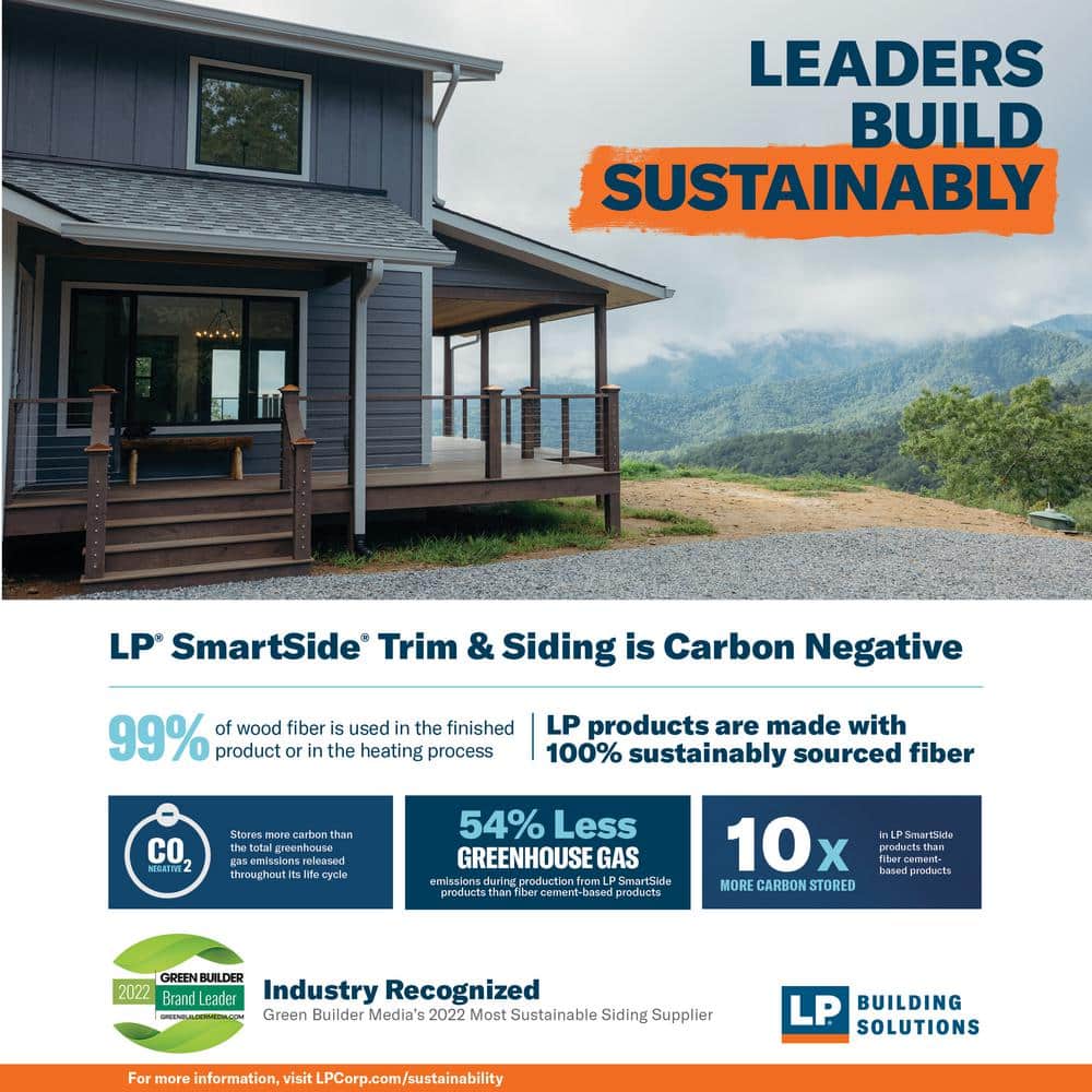 LP SmartSide 38 Series Cedar Texture Panel 8" O.C. Engineered Wood Siding 4' x 8'